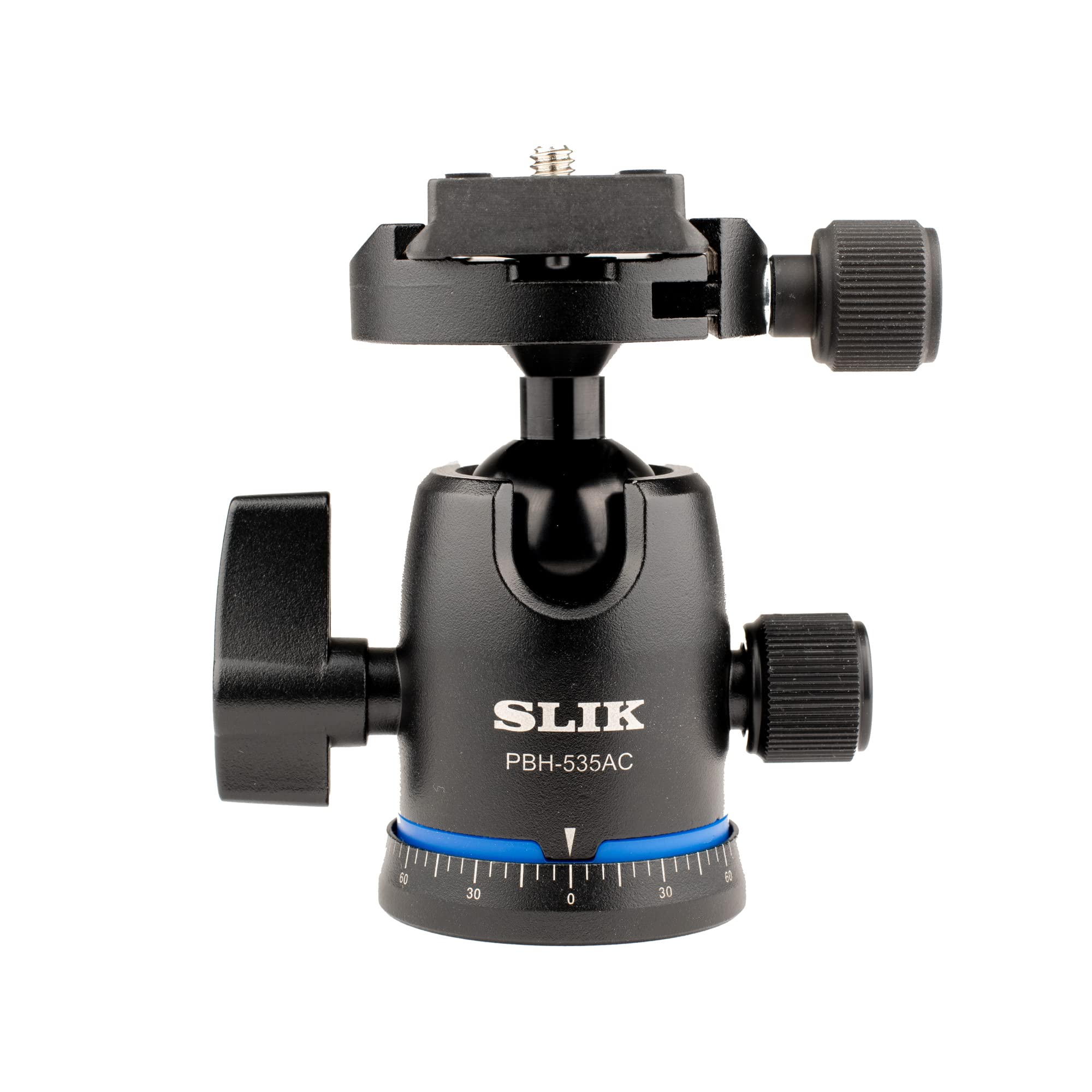 Slik Pro Al-523-Bh5Ac Aluminum Tripod Kit With Pbh-535Ac Dual Action Ball Head, Black (613-377)