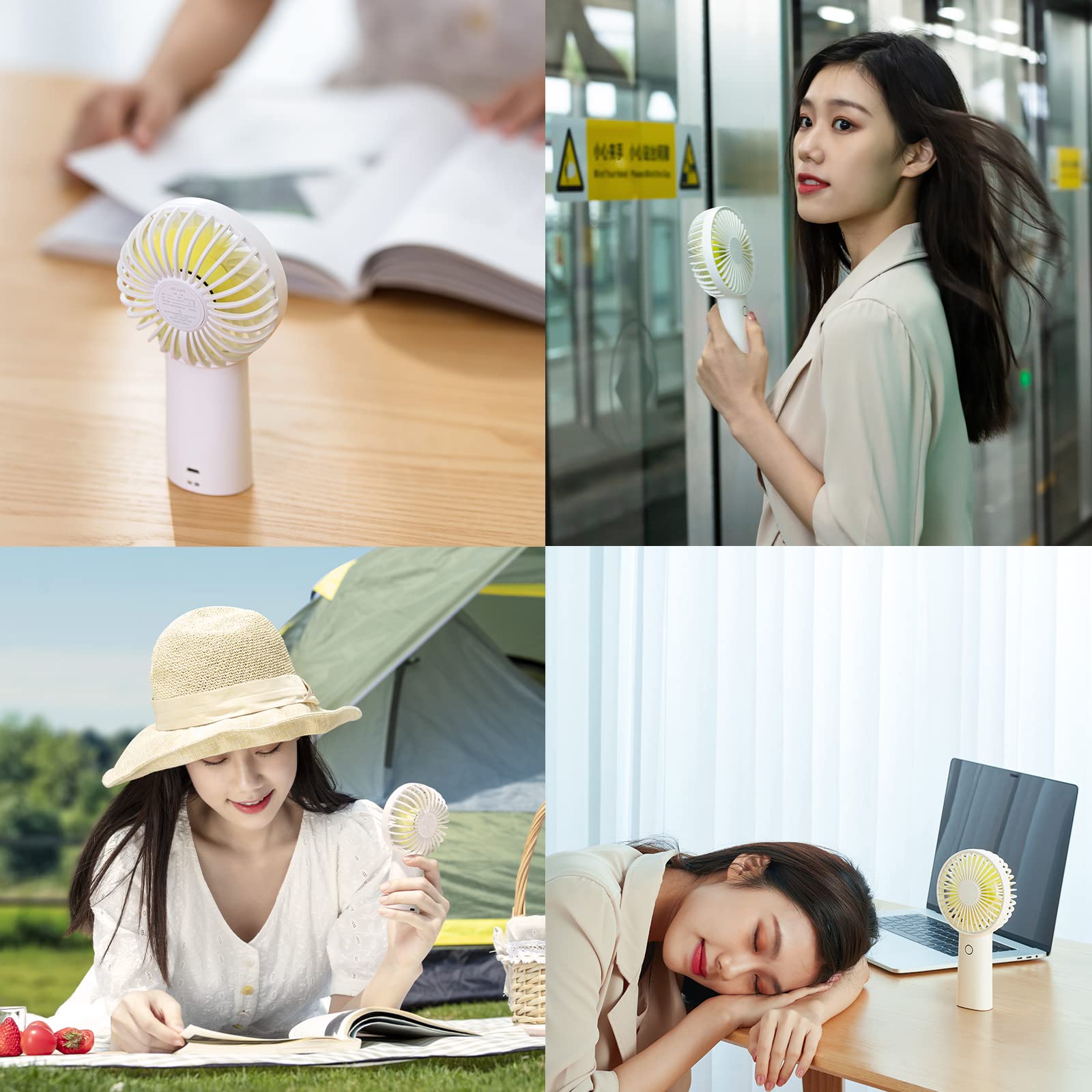 Jisulife Handheld Fan With 20 Hours Of Cooling, 6000Mah Battery, Usb Rechargeable Portable Fan