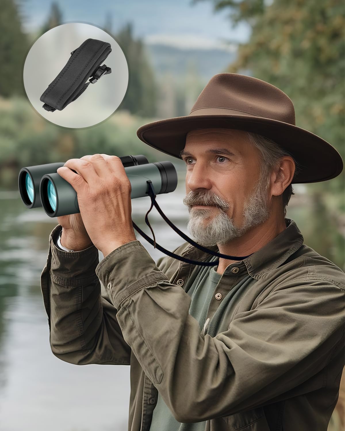 Nexiview 15X52 Hd Binoculars For Adults High Powered With  Phone Adapter - Large & Bright View, Lightweight, Ipx7 Waterproof - Binoculars For Hunting Bird Watching Travel