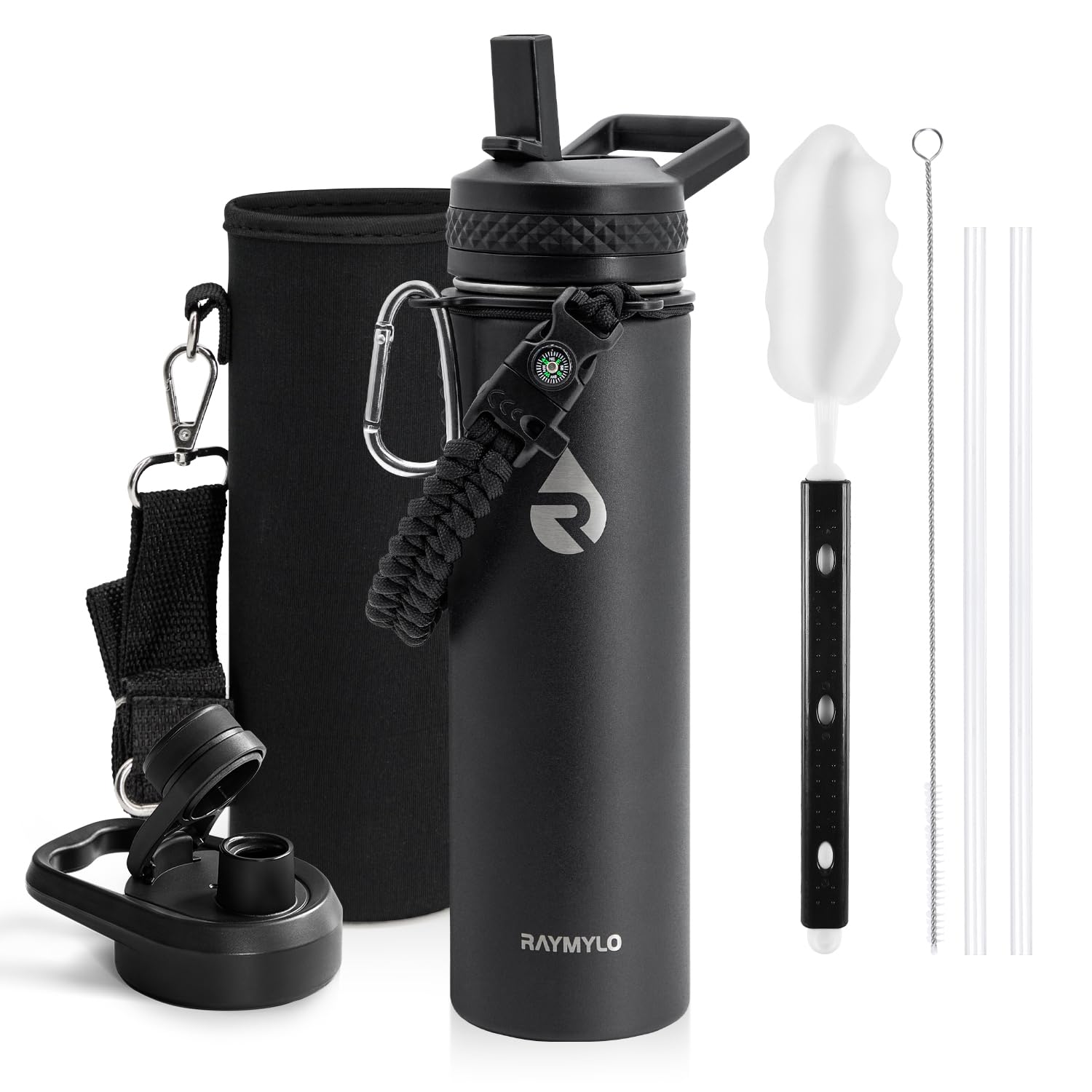 Insulated Water Bottle, Triple Wall Vacuum Stainless Steel (Cold For 48 Hrs), Leak Proof