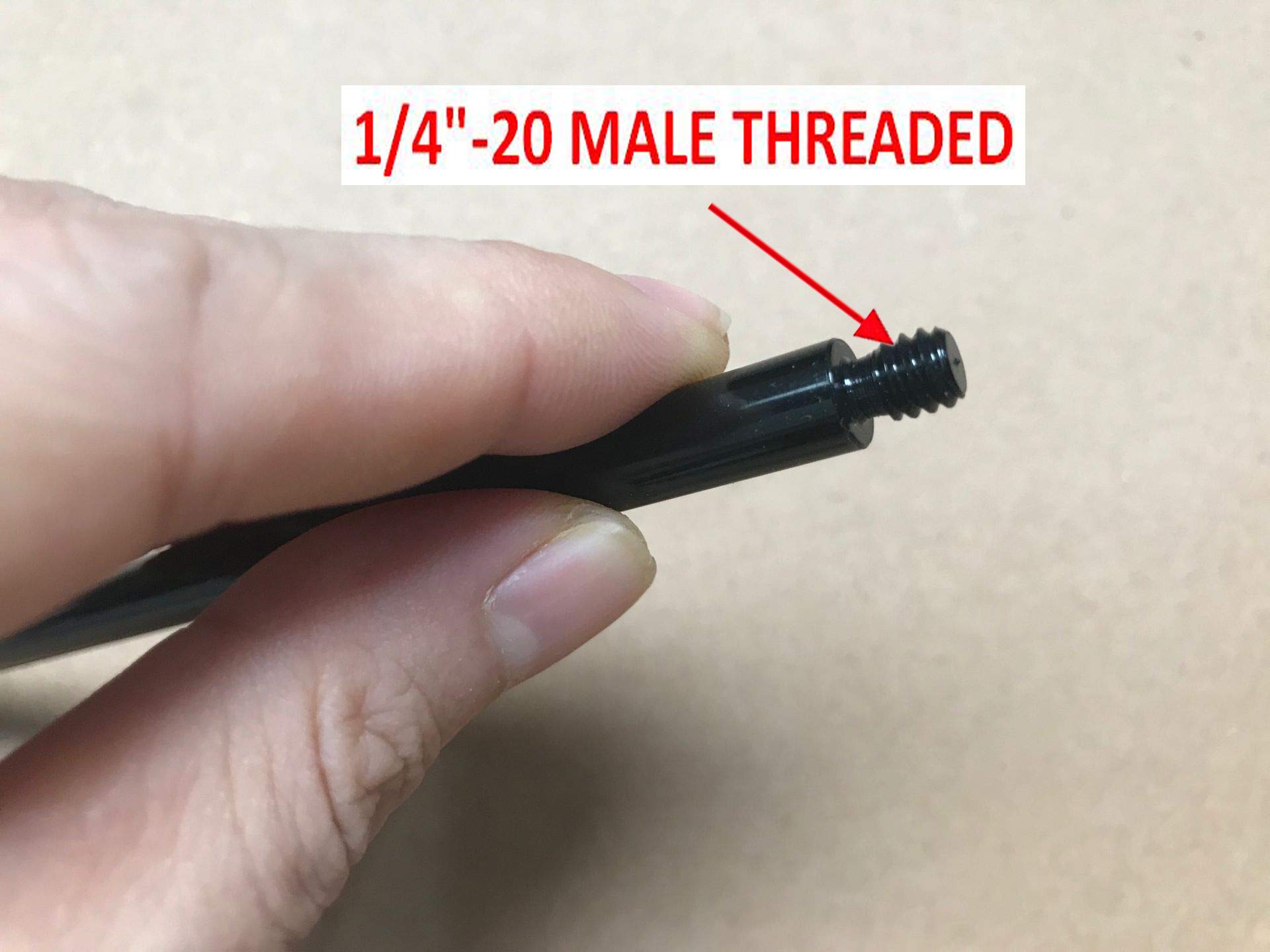 Pmsanzay Metal Extension Rod Tripod Extension Tube Lightweight Pole Extender Accessory - With 1/4"-20 Female Threaded And 1/4"-20 Male Threaded For Tripod Stabilizer For Gopro Dslr & Slr Cameras