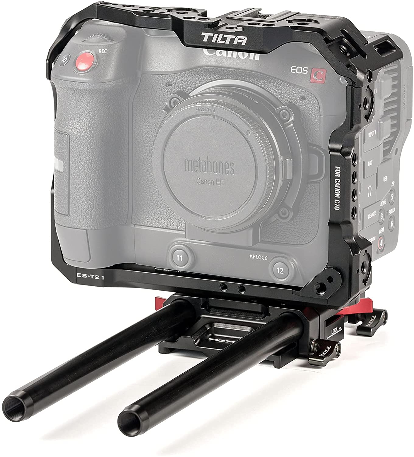 Tilta Tiltaing Lightweight Kit Compatible With Canon C70 - Black  Arca Compatible, Help Shoot Vertically, Bottom Plate Allows For Quick Mounting Compatible With Dji Rs 2
