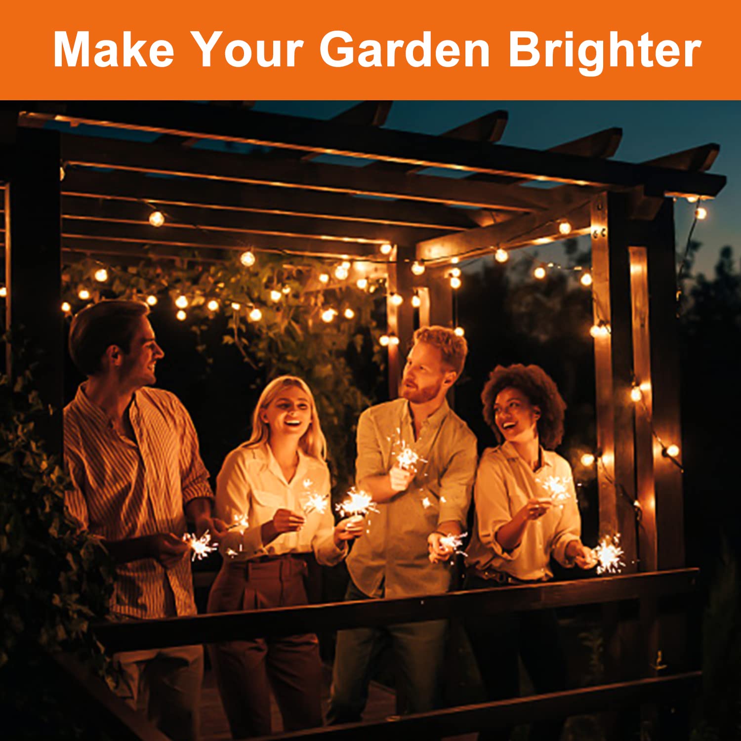 Tjoy 24 Pack Led S14 Replacement Light Bulbs,1 Watt Shatterproof & Waterproof For Outdoor String Lights, Warm White Edison Vintage Style, Equivalent To 11W Incandescent Bulbs, E26 Medium Screw Base