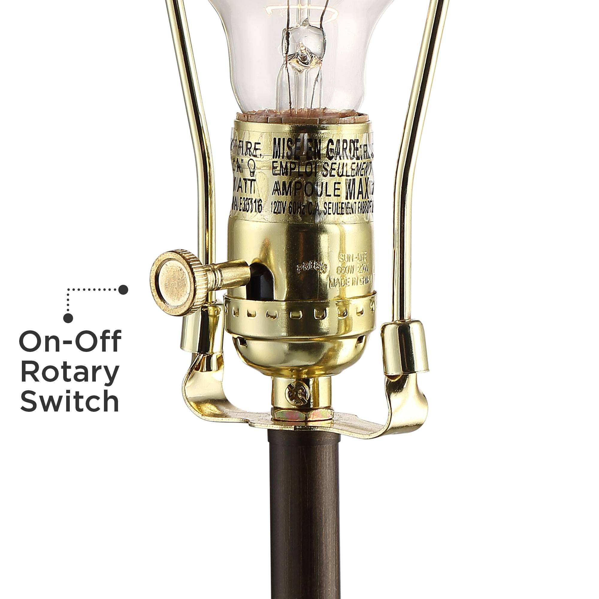 360 Lighting Todd Modern Minimalist Table Lamp With Usb And Ac Power Outlet In Base 30" Tall Bronze Rectangular Oatmeal Fabric Shade For Living Room Bedroom House Bedside Nightstand Home