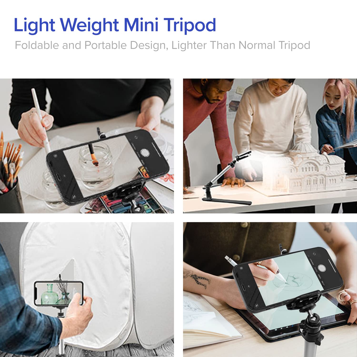 Limostudio Camera Video Table Top Light Weight Tripod For Dslr Camera And Cell Phone, Agg1184