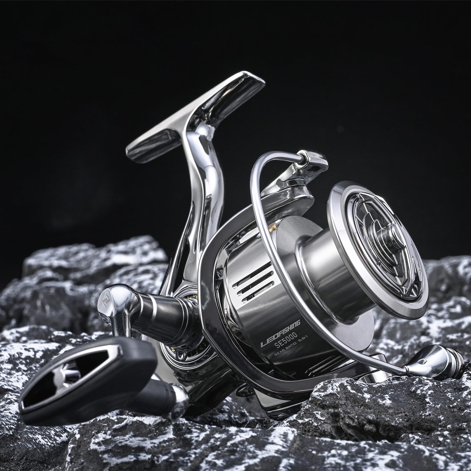 Lixada Spinning Reels, Lightweight Baitcasting Fishing Reel, High-Speed 13+1 Bearing Fishing Reel, Smooth Powerful Spinning Fishing Reels Compact Stainless Steel Fishing Reels For Saltwater Freshwater