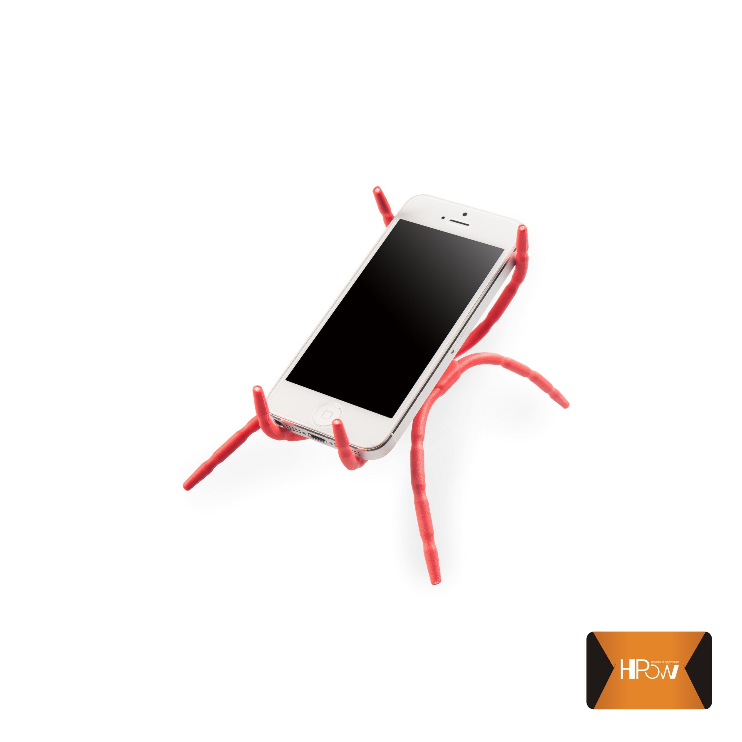 Hpow Universal Multi-Function Flexible Grip Car Phone Holder Mount Stand For Smartphone(Red)