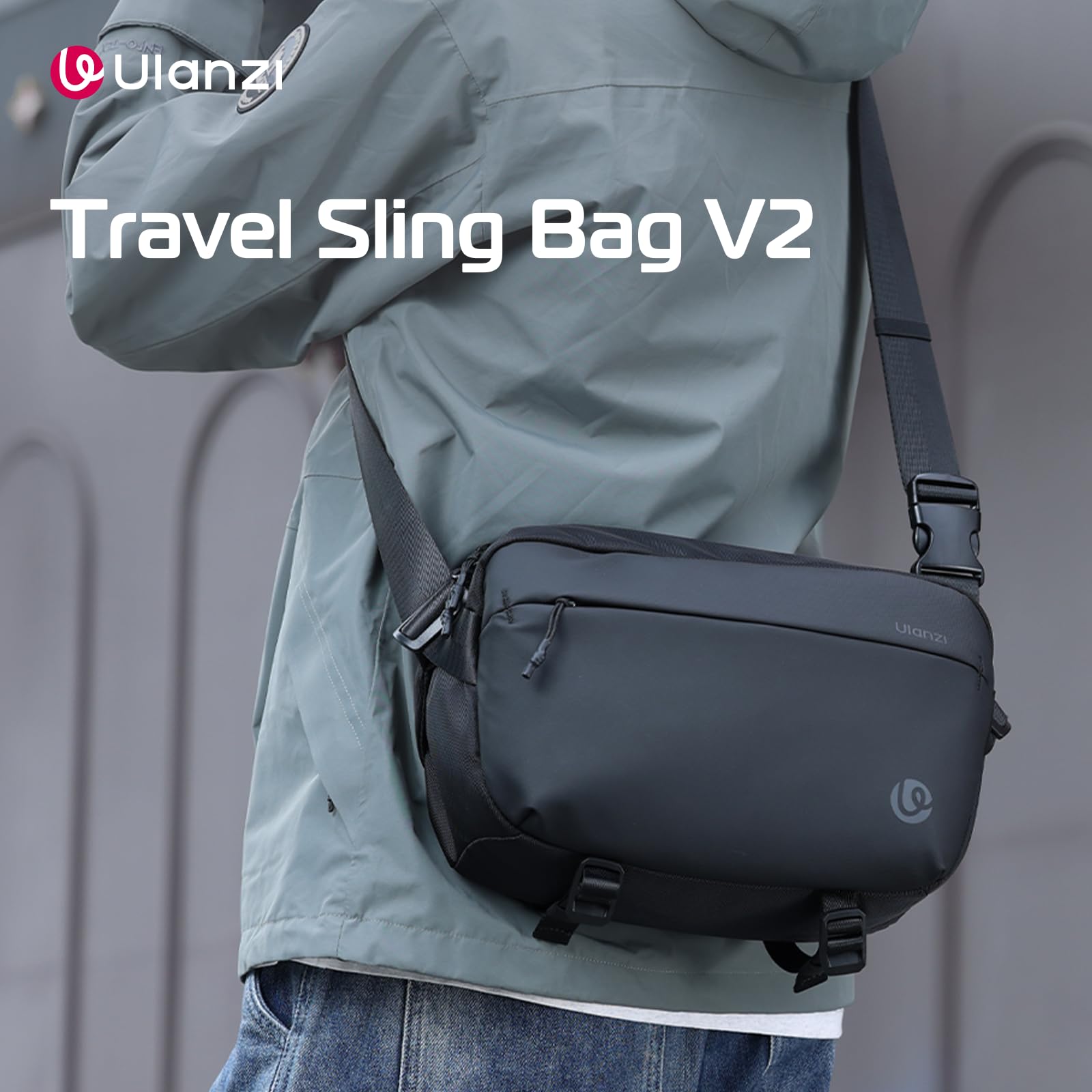 Ulanzi Camera Tripod, Mini Flexible Stand With  Phone Holder, Camera Sling Bag, Water-Resistant Camera Case