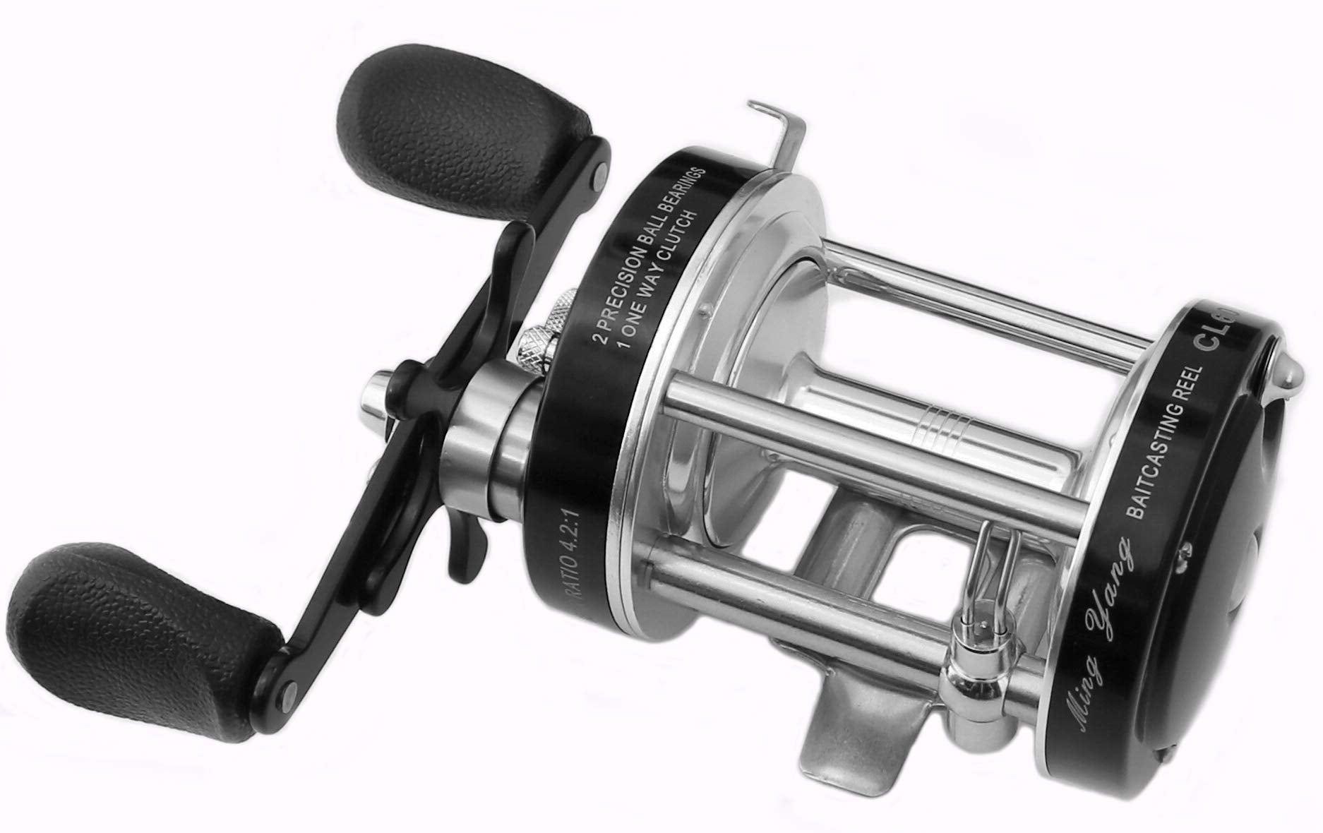 Ming Yang Cl60 Reel Black Baitcasting Fishing Reels Fishing Tackle Right Handed Reel Muskie Catfish Offshore Conventional Reel