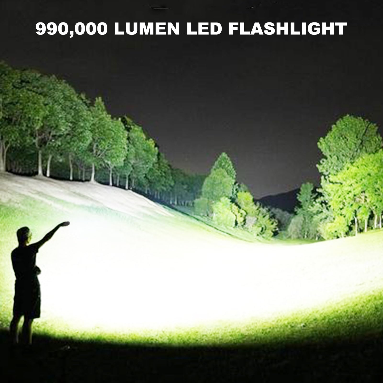 Mixilin 3 Pack Rechargeable Led Flashlights High Lumens, 990,000Lm Super Bright Flashlight, Adjustable 5 Modes Powerful Flash Light With Usb Cable, Waterproof Handheld Flashlight For Home Camping Emergencies