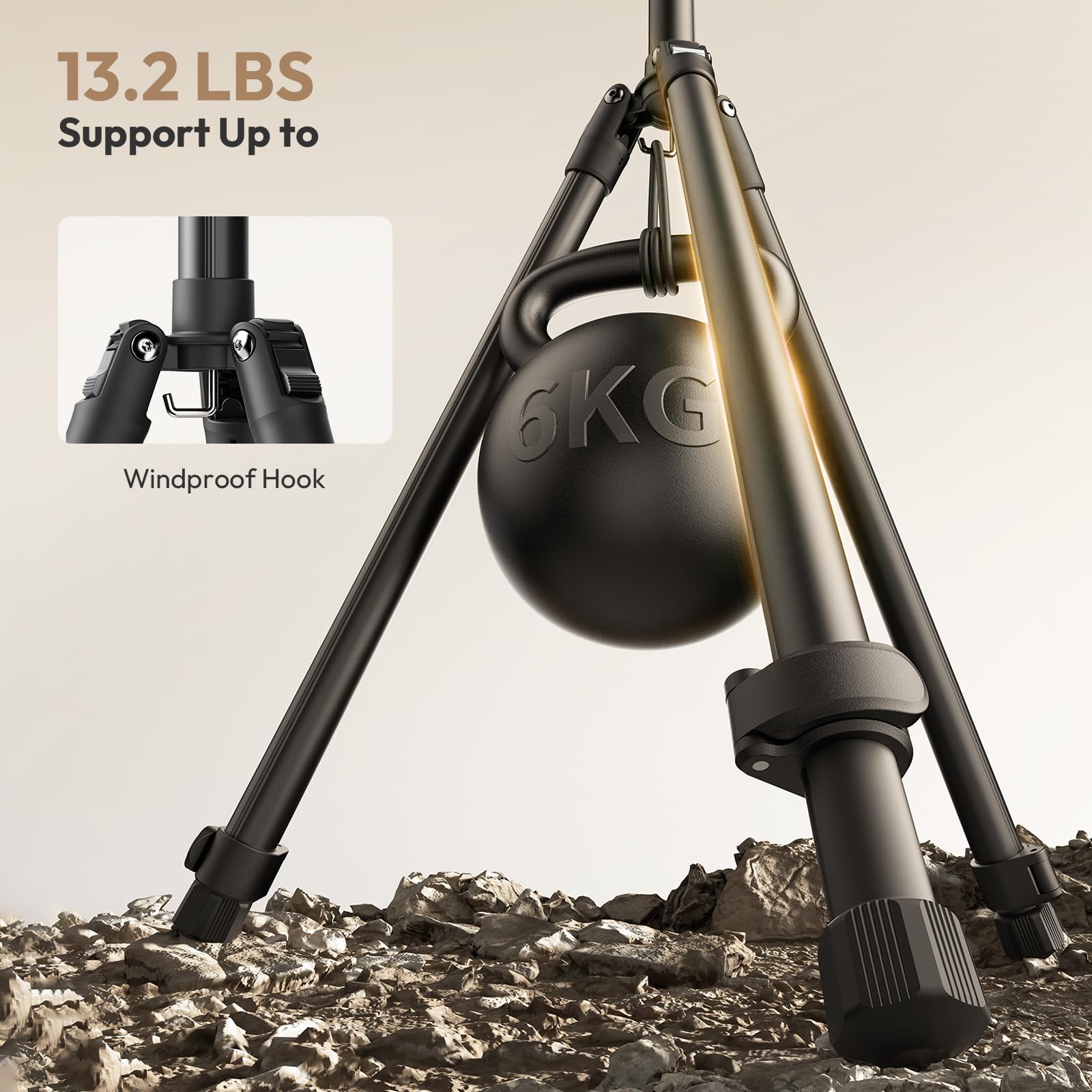 Ulanzi T270 Light Stand - 8.8Ft/270Cm Adjustable Photography Light Stand Tripod, Aluminum Portable Studio Lighting Stand For Softbox, Led Video Light, Reflector, Strobe, Photo Video Photography