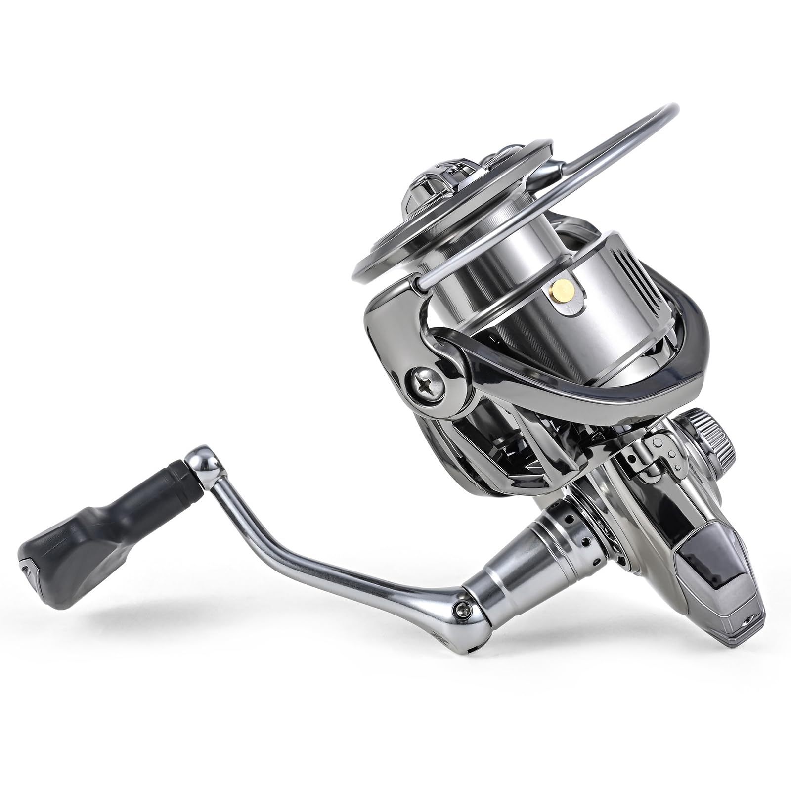 Lixada Spinning Reels, Lightweight Baitcasting Fishing Reel, High-Speed 13+1 Bearing Fishing Reel, Smooth Powerful Spinning Fishing Reels Compact Stainless Steel Fishing Reels For Saltwater Freshwater