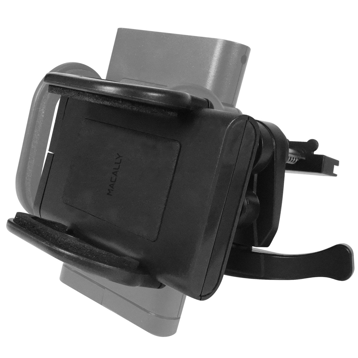 Macally Universal Car Vent Phone Holder Mount With 360° Rotatability And A Metal Spring Loaded Clip For Iphone Xs Xs Max Xr X 8 Plus, Samsung S9 S9 Plus S8, And Other Smartphones (Mcarvent)