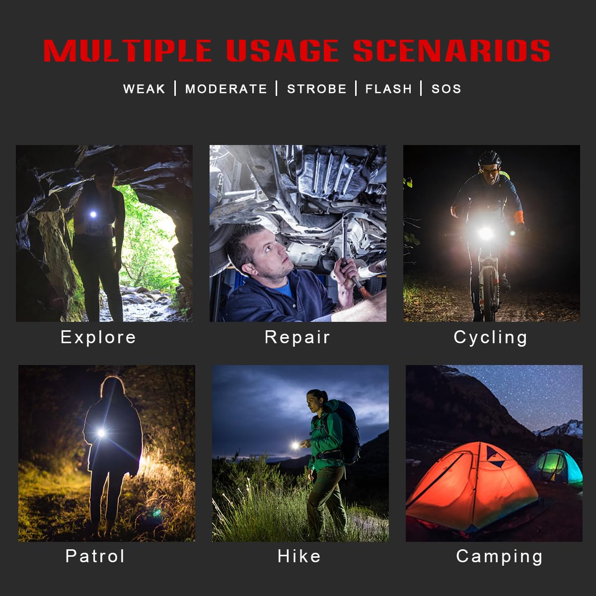 Nakcnm Flashlight High Lumens Rechargeable 200,000 Lumen Long Range 3280 Ft Super Bright Flashlights Powered, Powerful Handheld Flashlights For Emergencies Camping