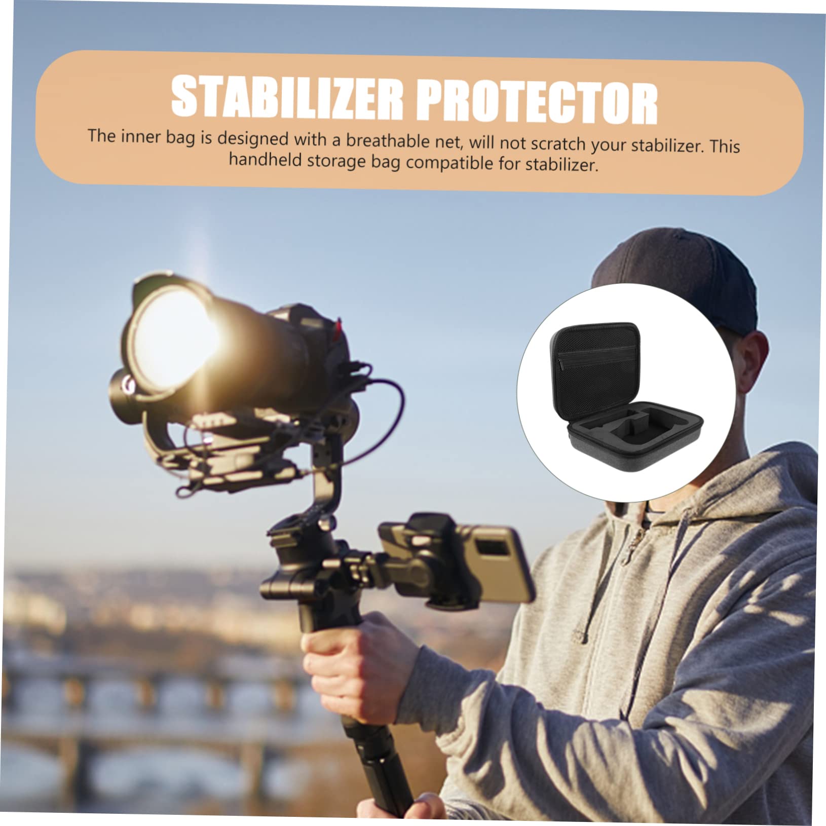 Osaladi Professional Stabilizer Bag For 4/3 Compact Travel Case Eva Waterproof Perfect For Outdoor Photography