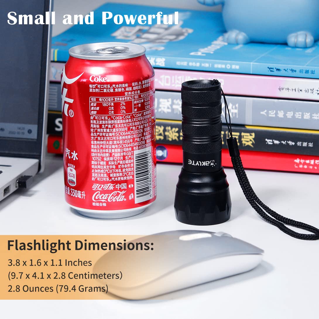 Waklyte Black Light Uv Light, 21 Led 395Nm Uv Flashlight, Powerful Mini Blacklight Flashlight, Small Portable Black Light Flashlight For Pet Urine Detection, Scorpion, Resin Curing, Bed Bug, Nails