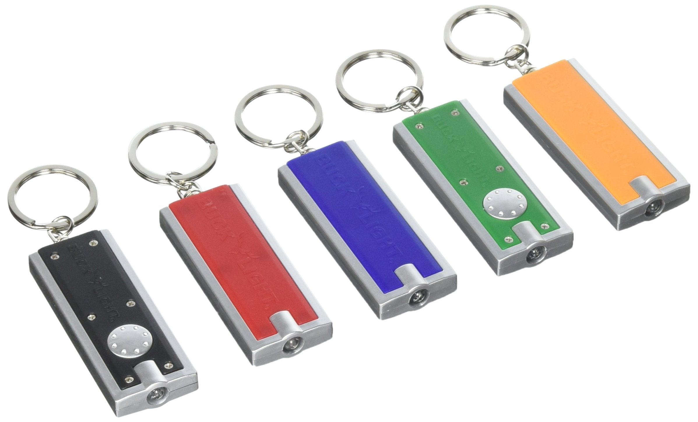 Buck Light Powerful Led Keychain Lights, 5 Pack, Assorted Colors, Ultra Bright Flashlight, Portable Key Chain Flash Light