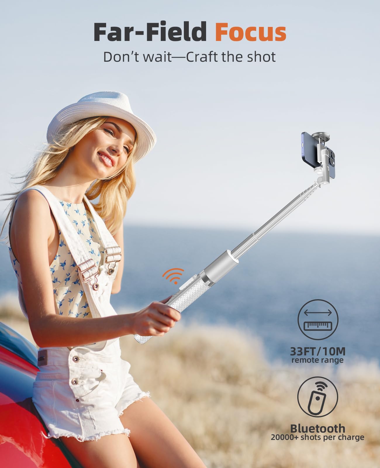 Vimose Tripod For Iphone &Phone Tripod Stand, Lightweight Aluminum Alloy, Adjustable Height, Compatible With Iphone And Android Phones