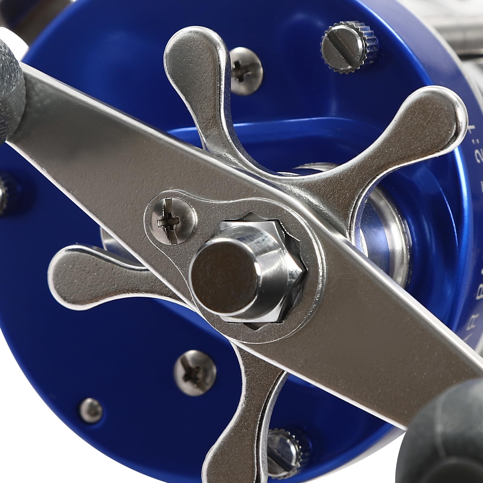 Unndysrt Round Baitcasting Fishing Reel - Conventional Reel For Catfish And Other Freshwater & Saltwater Fishing - Durable Design For Anglers