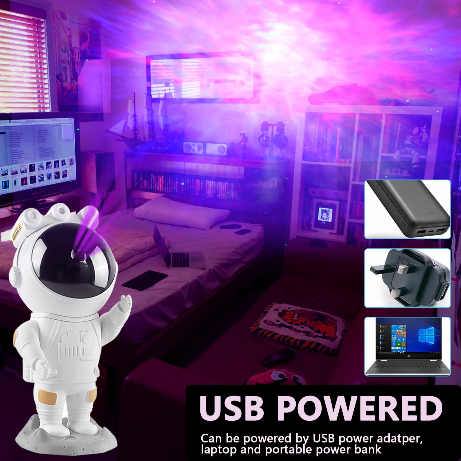 Gainwin Astronaut Galaxy Projector, Star Projector Starry Night Light With Nebula, Timer And Remote Control Bedroom Decor Aesthetics And Ceiling Projector, Christmas, Birthday