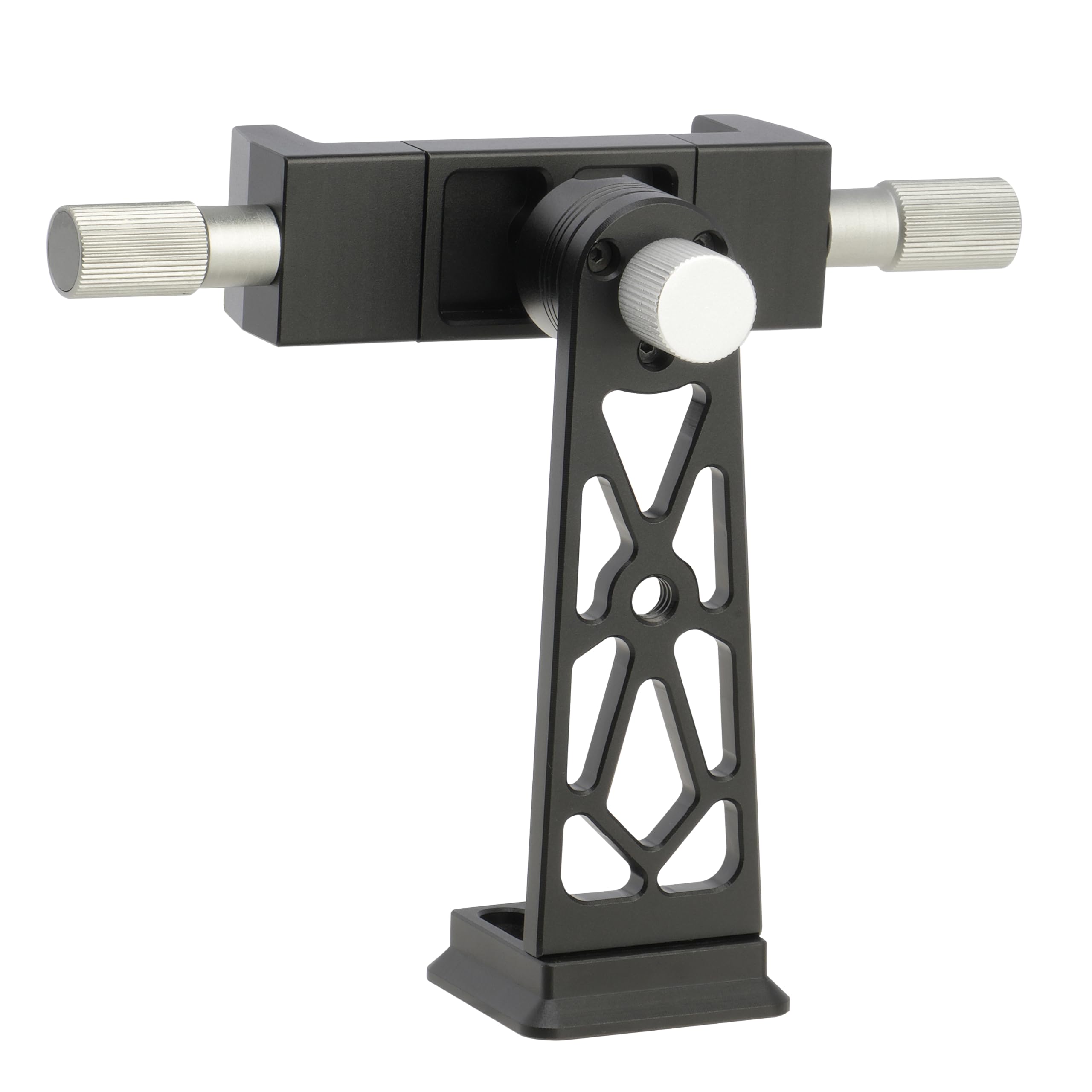 Fotga Aluminum Smartphone Tripod Mount Adapter For Iphone Samsung Huawei Cell Phone Clamp Stand Holder Desktop Tripod Video Live Streaming Vlogging,360°Rotatable,Arca Swiss Base 1/4" 3/8" Holes