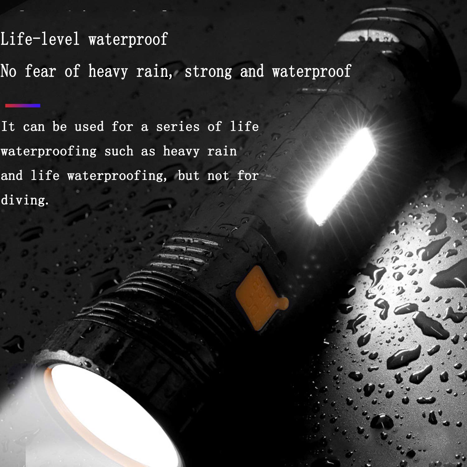 E-Shidai 2Pcs Solar Rechargeable Flashlight And Mini Multifunction Rechargeable Multi Function 1000 Lumens Flashlight With Emergency Strobe Light And 1200 Mah Battery.