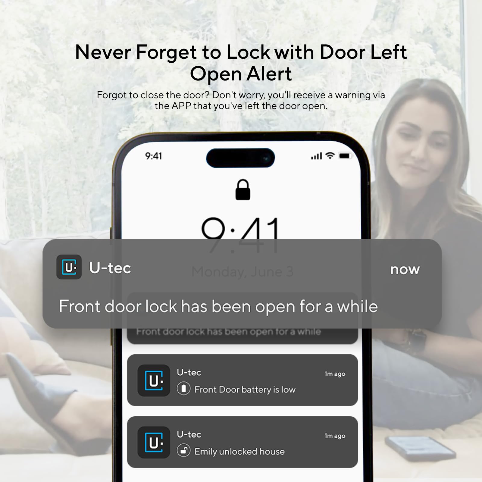 Ultraloq U-Bolt Pro Z-Wave Smart Lock With Fingerprint Id, Work With Z-Wave Plus, Home Assistant, Compatible With Smartthings, Hubitat Etc, Wifi Bridge Included, Ip65 Waterproof, 1 Year Battery