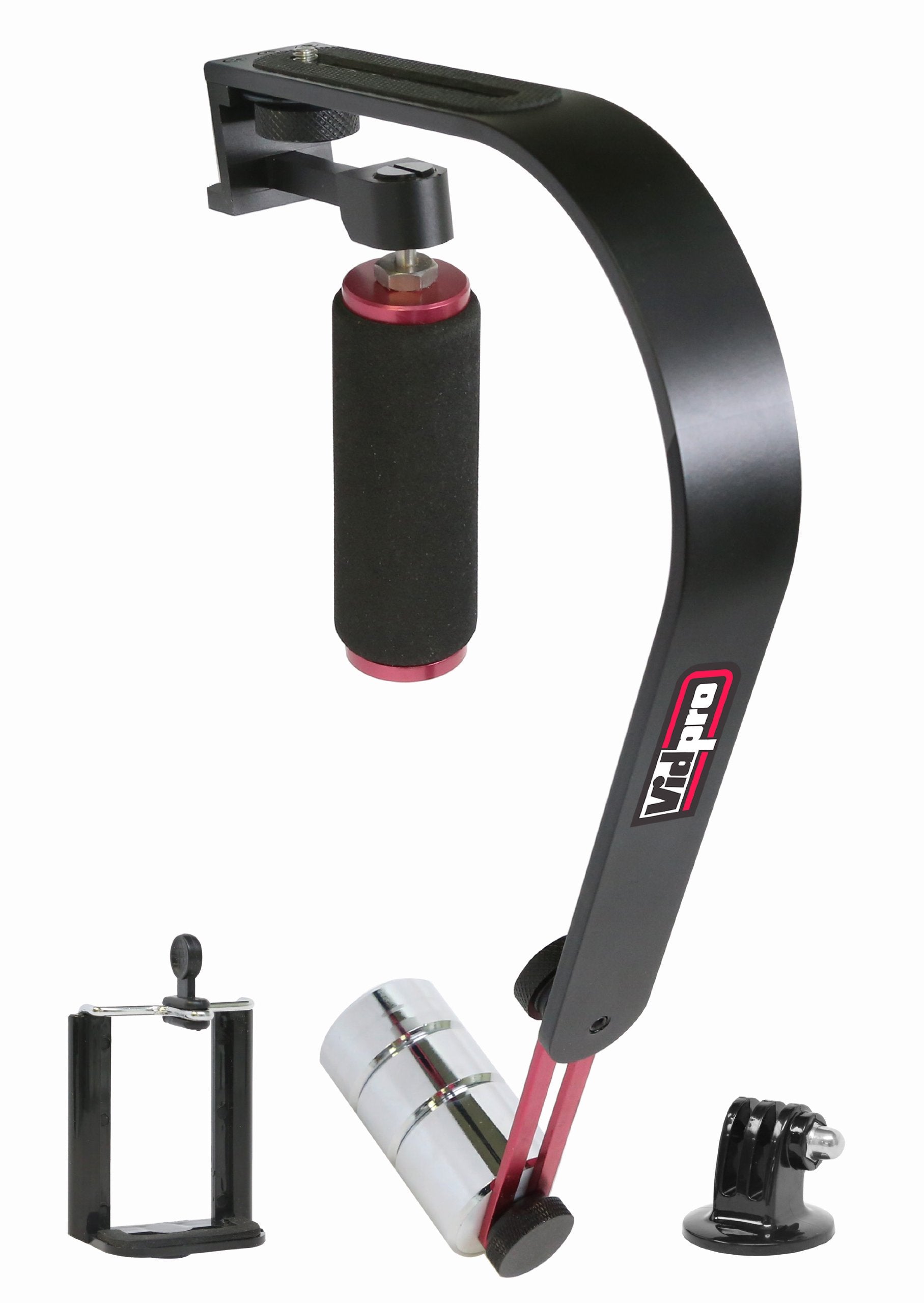 Vidpro Canon Dc230 Camcorder Handheld Video Stabilizer - For Digital Cameras, Camcorders And Smartphones - Go Pro & Smartphone Adapters Included