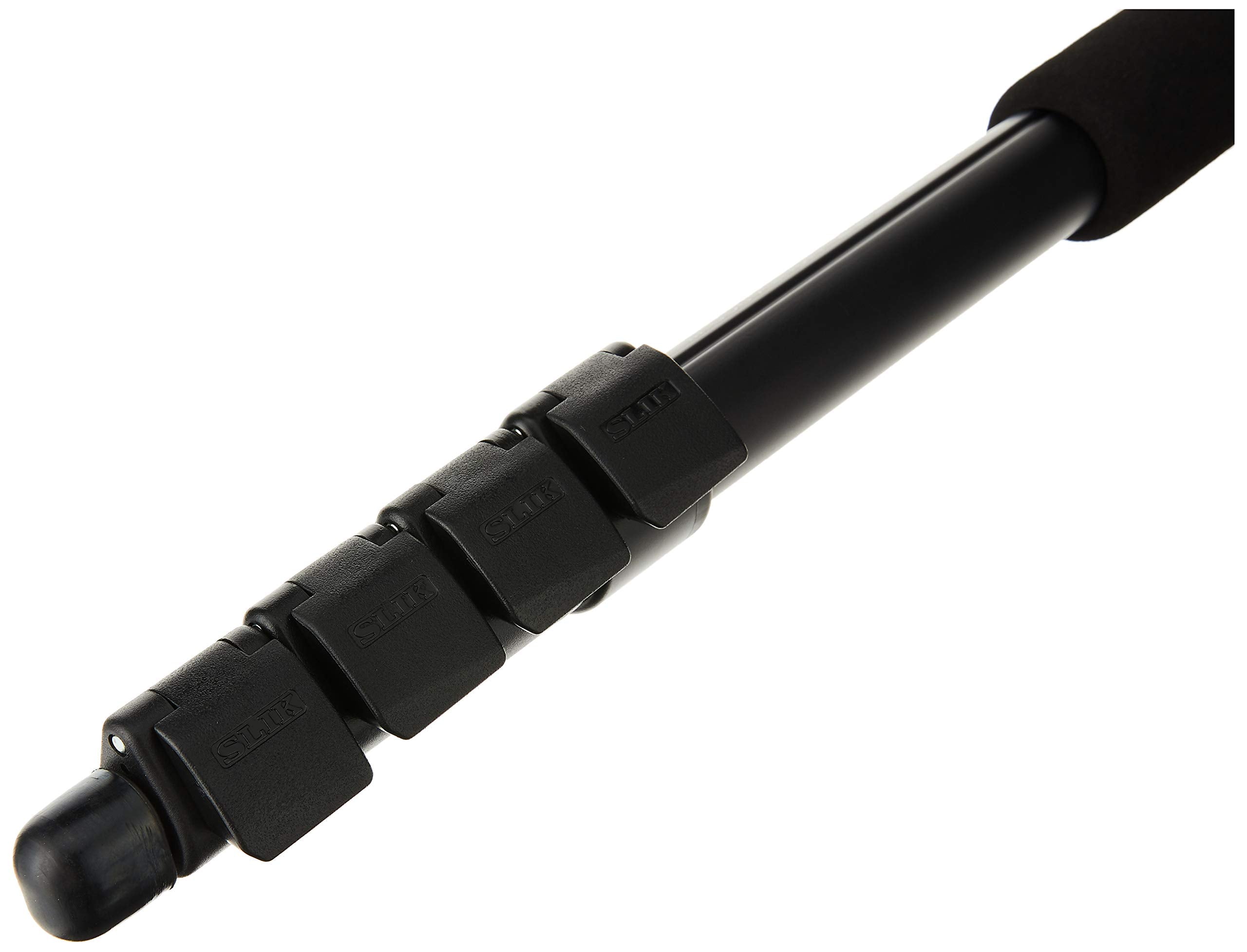 Slik Lighty Pod Iii 5-Section Monopod With Mini Ballhead - Supports 6.6 Lbs (3 Kg), For Mirrorless/Dslr Sony Nikon Canon Fuji Cameras And More - Black (618-719)