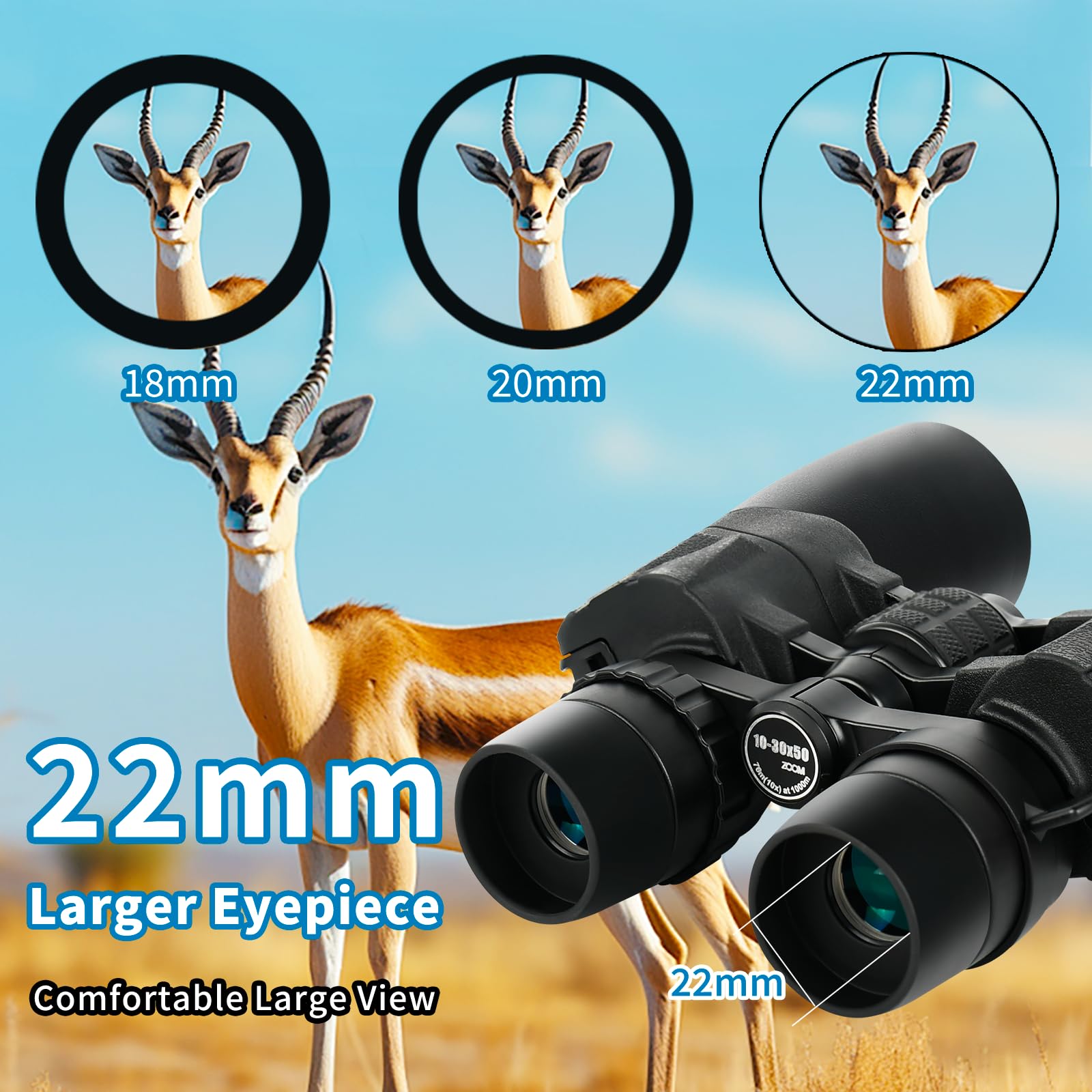 Cert Leidis 10-30X50 Zoom Binoculars For Adults High Power, Low Light Night Vision, Bak4 Prism With Fmc Lens, Waterpoof, Hd Professional Binoculars For Bird Watching, Hunting, Outdoor, Hiking