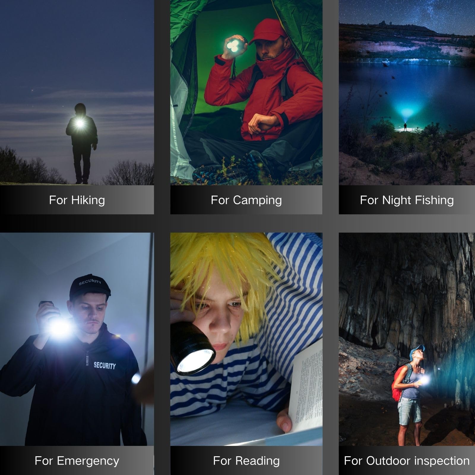 Zunktopone Stocking Stuffers For Men Adults Teens, Rechargeable Led Flashlights High Lumens, Christmas Hunting Fishing  For Men,Powerful Flashlight For Camping Hiking And Emergencies