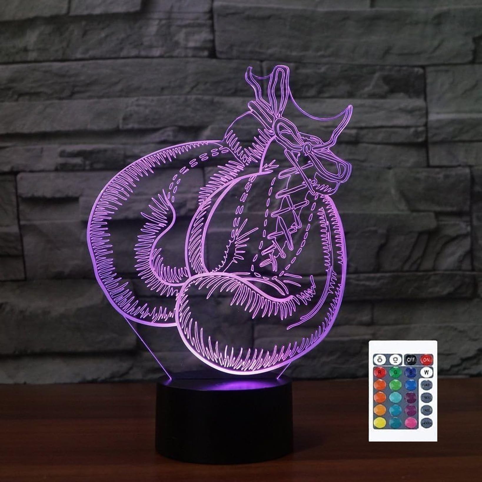 Superiorvznd 3D Boxing Gloves Night Light Remote Control Power Touch Table Desk Optical Illusion Lamps 16 Color Changing Lights Home Decoration Xmas Birthday