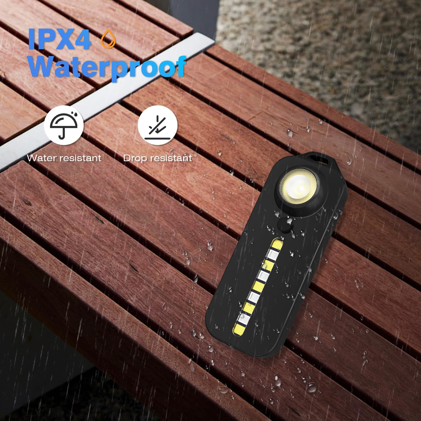 Lhotse Rechargeable Clip-On Running Light For Runners 2 Packs, Hands- Led Safety Flashlight For Night Walking, Camping, Hiking, Fishing, And Dog Walking