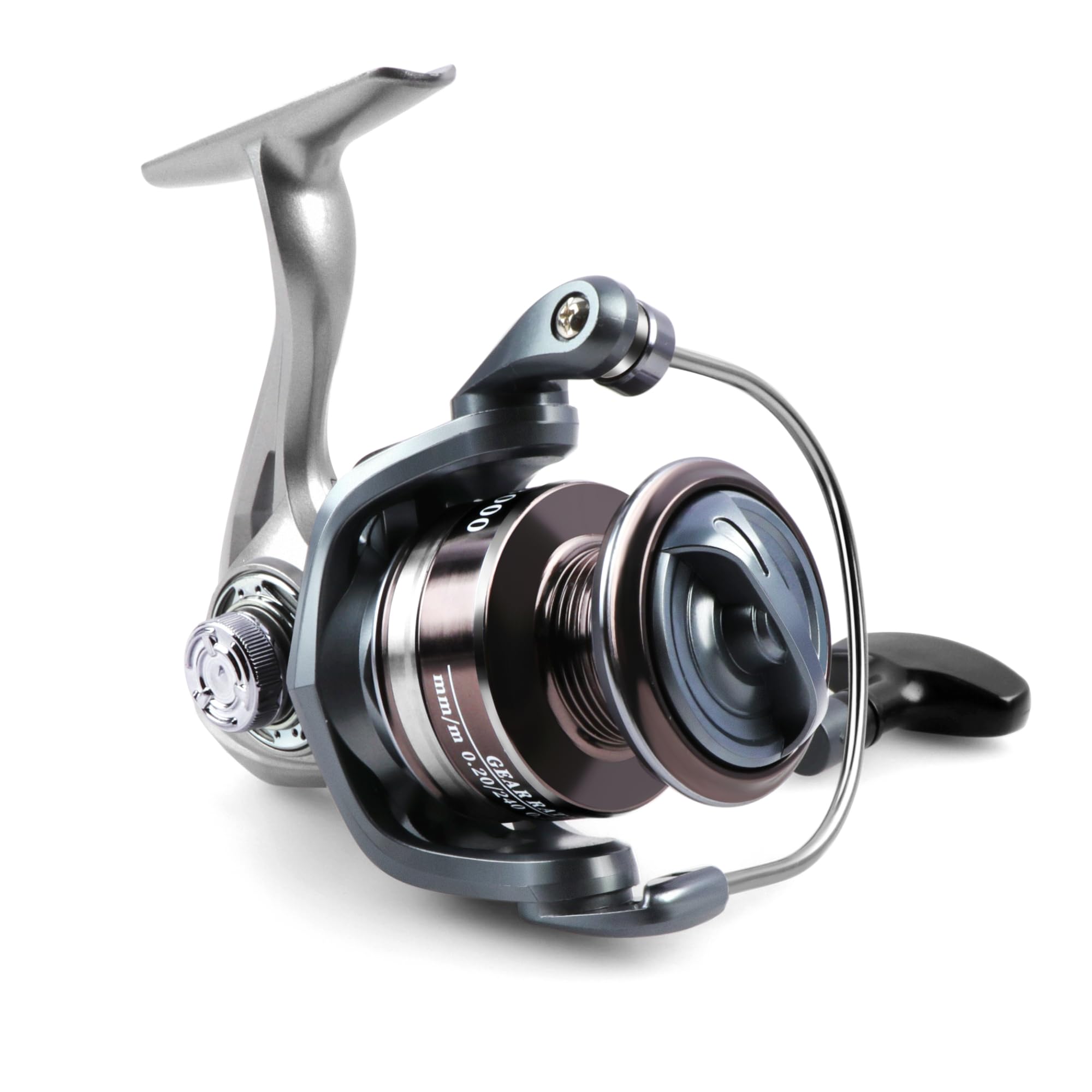 Lacusmall Spinning Reel, Saltwater Freshwater Fishing Reel, Collapsible Crank Handle, 22Lbs Max Drag For Easy Fish Control, 5.2:1 Gear Ratio