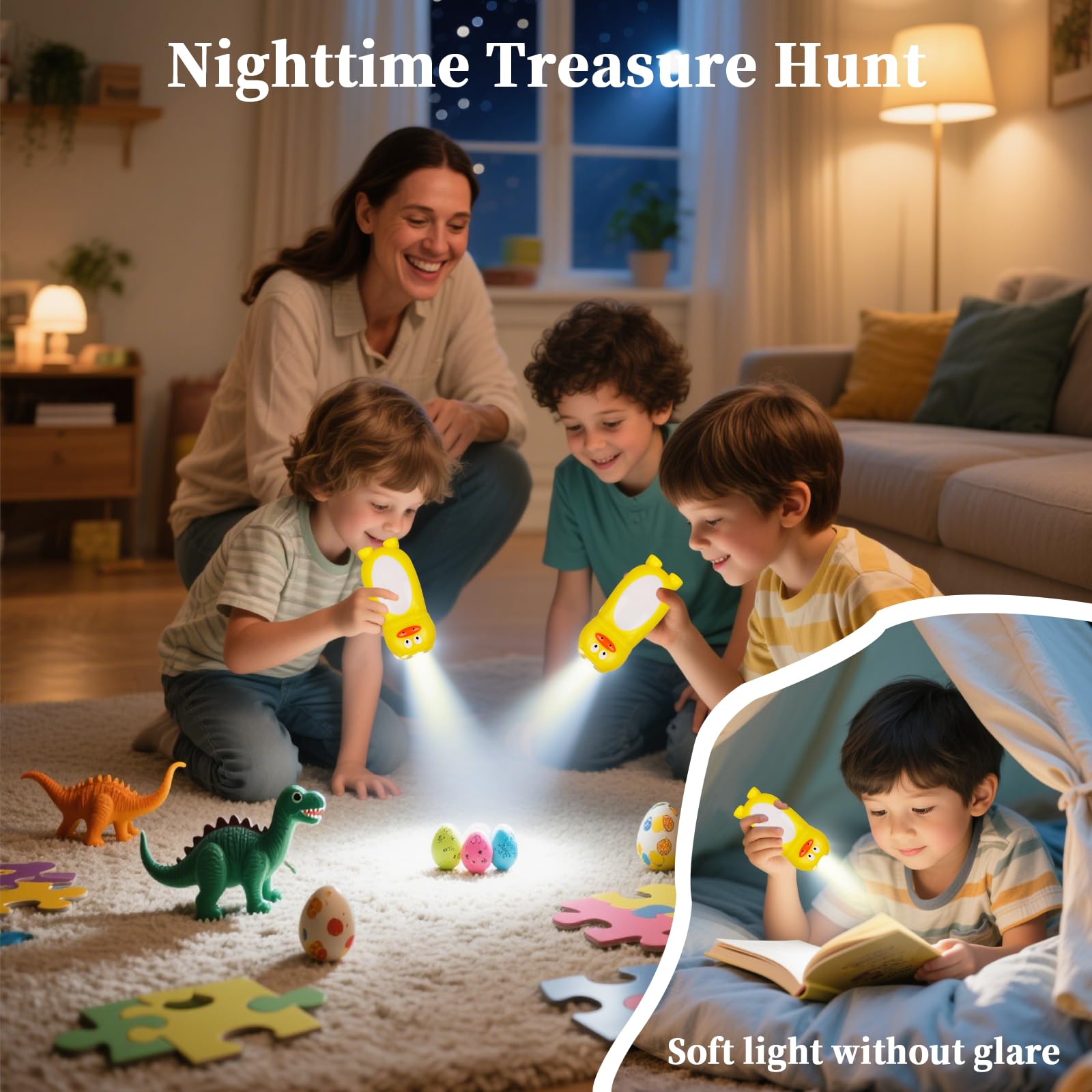 Kunhe 8 Pack Stocking Stuffers Christmas  Kids Small Mini Led Flashlight Camping Essentials For Kidstoddlers Lantern Flashlight Cute Flashlight Girls Boys  To Christmas