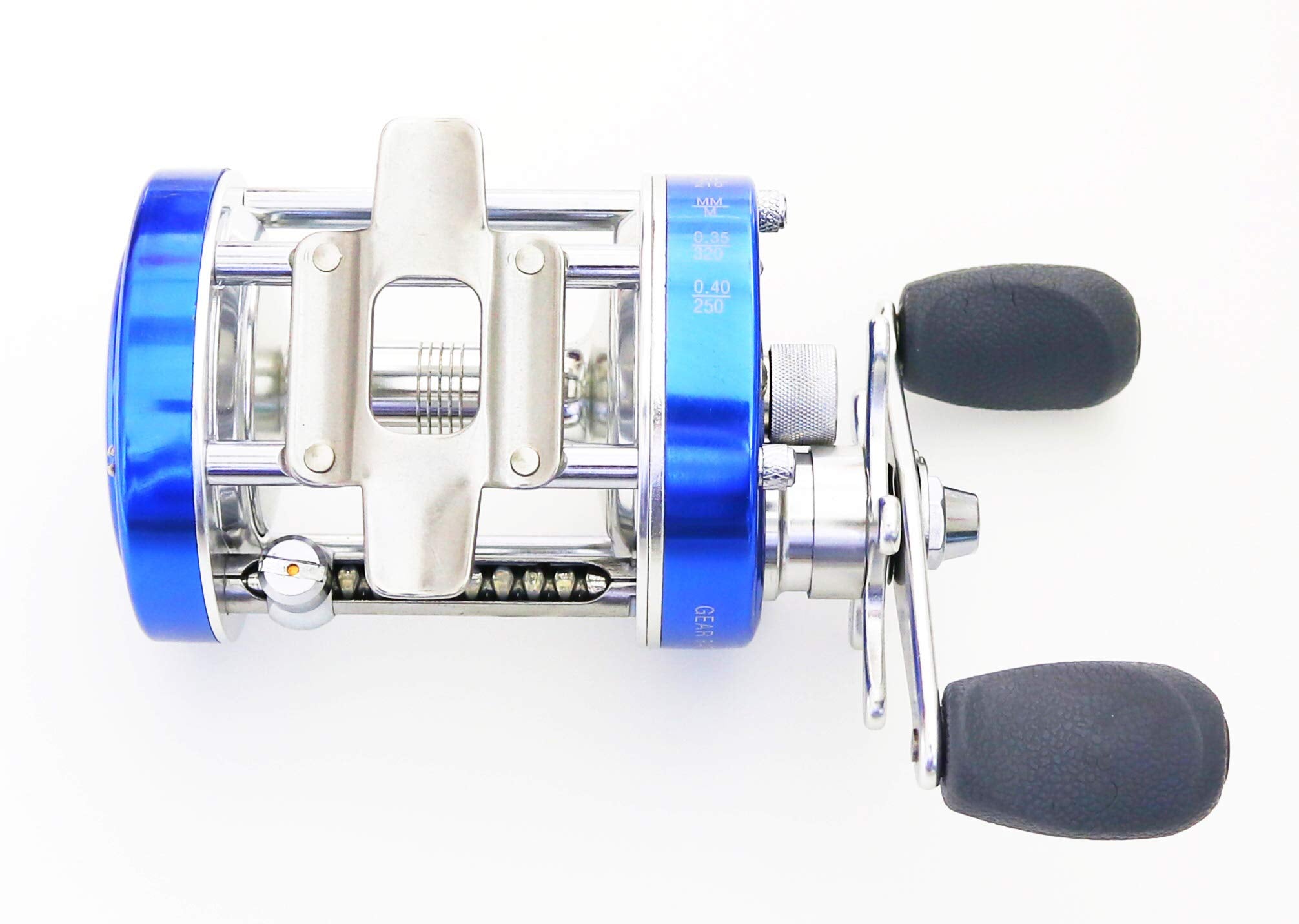 Mingyang Cl60 Baitcasting Fishing Reels Fishing Tackle 2+1 Bb Right Handed Gear Ratio 4.2:1 Blue,Conventional Casting Reel,Metal Body, For Catfish