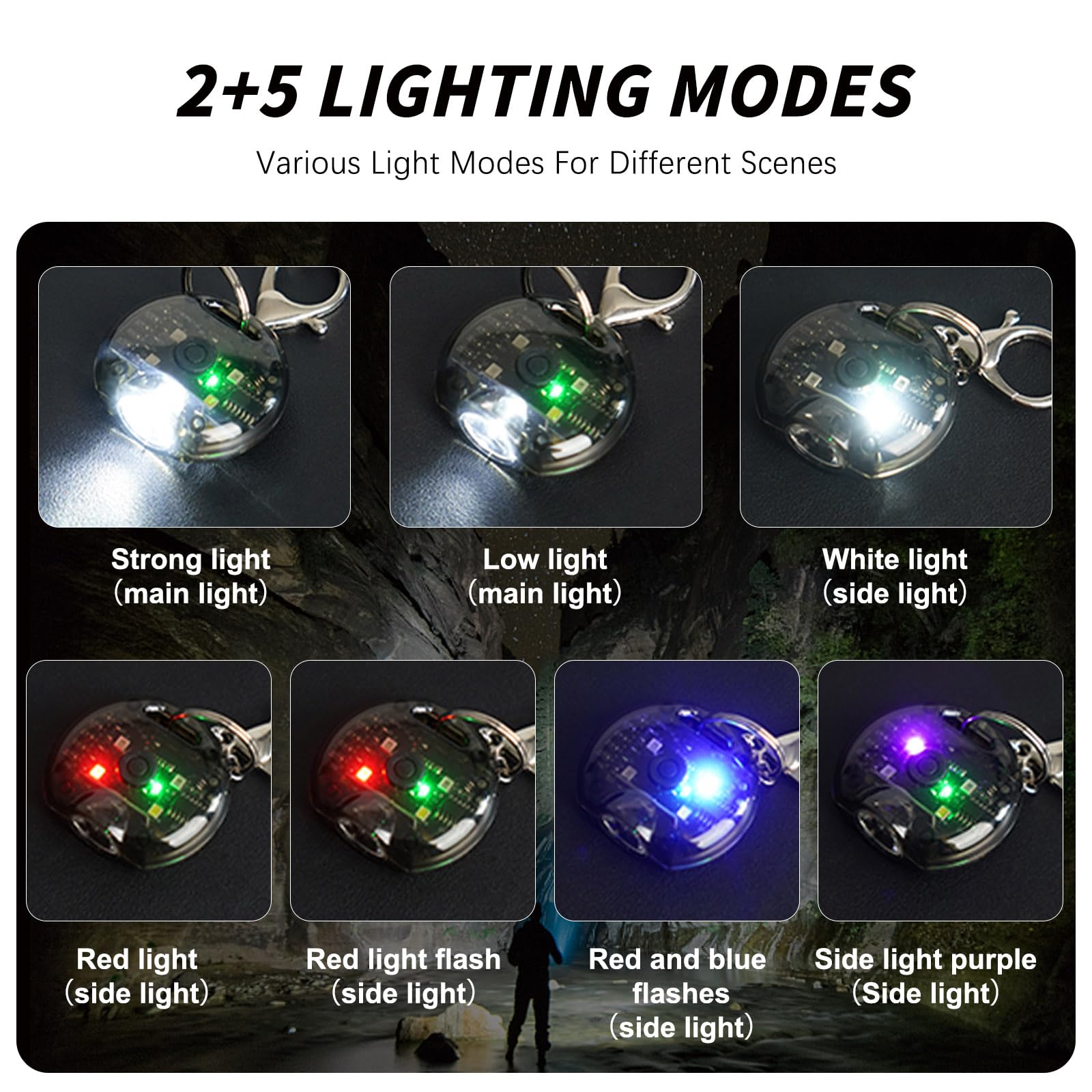 Minsk Keychain Flashlight, 200 Lumen Keychain Light, Mini Flashlight Keychain, Ipx4 Waterproof Keychain Flashlights, Mini Led Flashlight For Camping, Hiking, Outdoor Activity