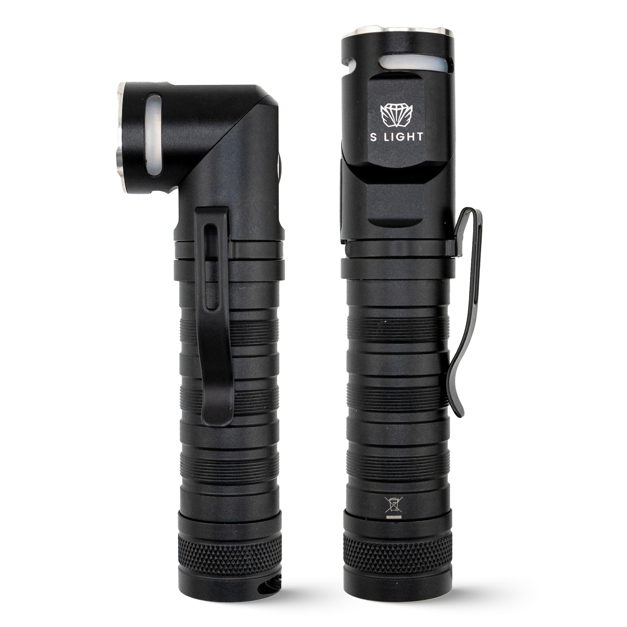 S Light Rechargeable Utility Flashlight, 1400Lm Magnetic Base Led Light With Right Angle Head, Pocket Flashlight For Work, Camping & Emergency, High Lumens, Durable & Water-Resistant