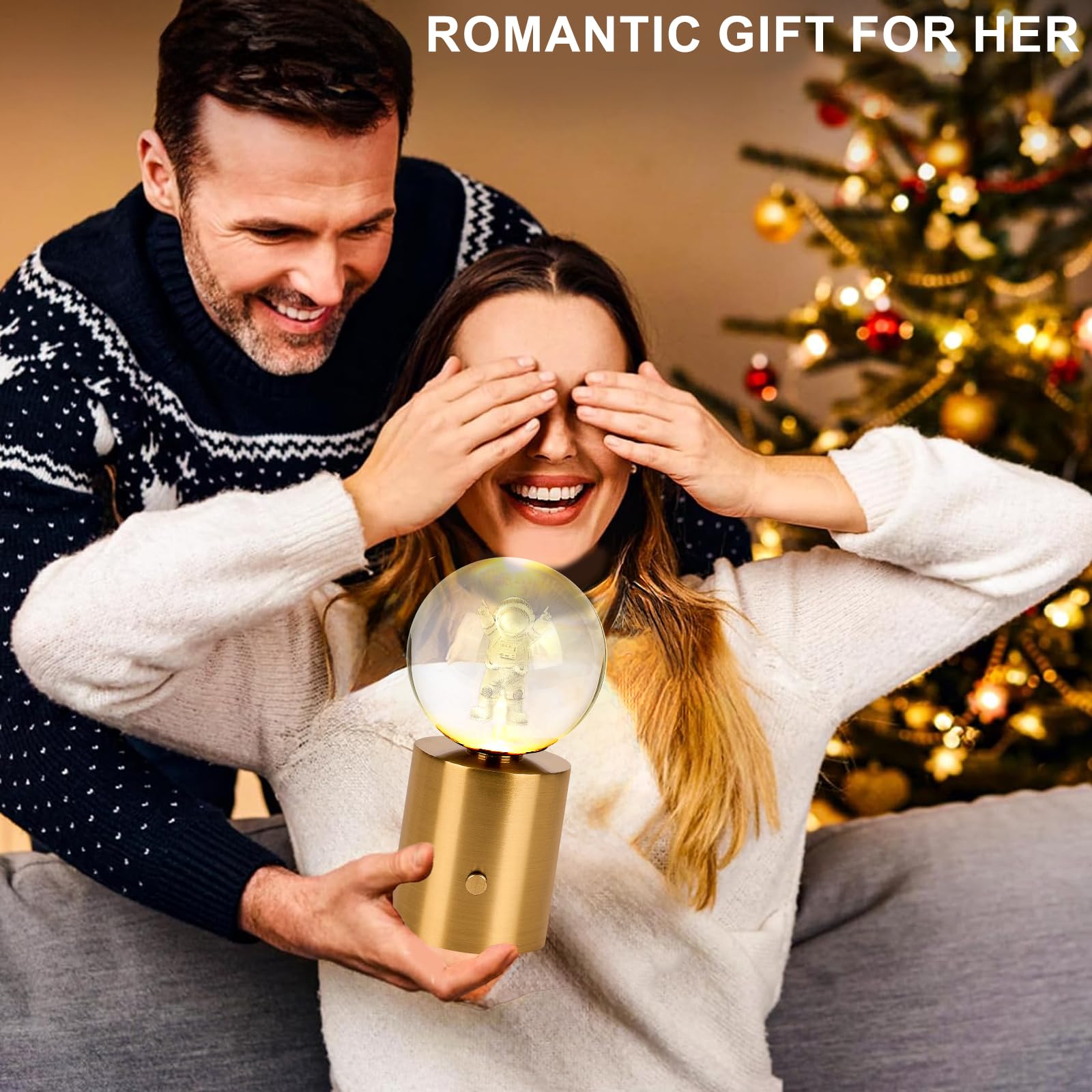 Homluce Cordless Table Lamp, Gold Rechargeable Battery Operated Lamp,3-Way Stepless Dimming Touch Crystal Ball Lamp, Night Light For Modern Hotel Bedroom Portable Living Room Light