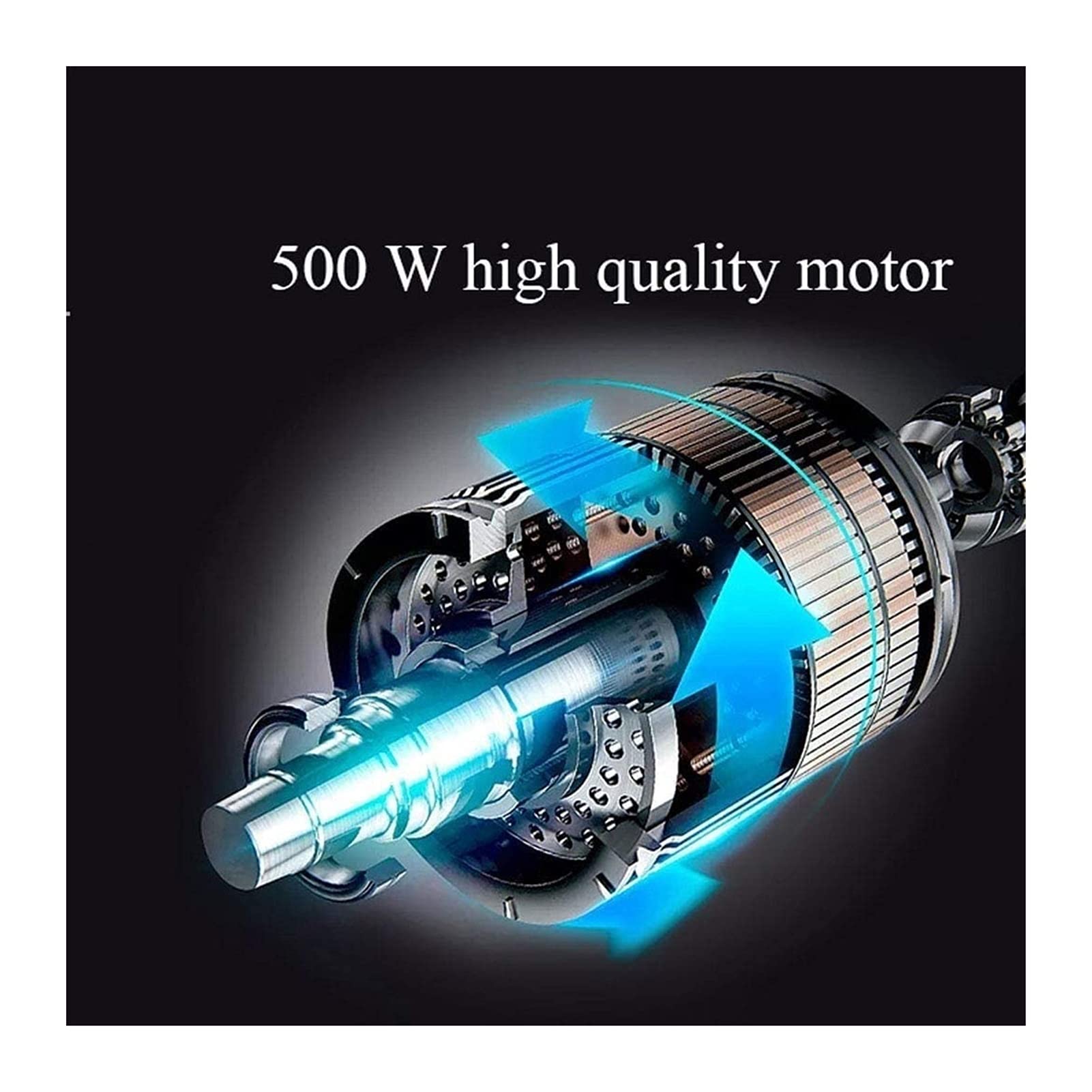 Hhwksj 500 Watt Immersion Multi-Purpose Hand Blender Heavy Duty Copper Motor Brushed 304 Stainless Steel With Whisk, Milk Frother Attachments