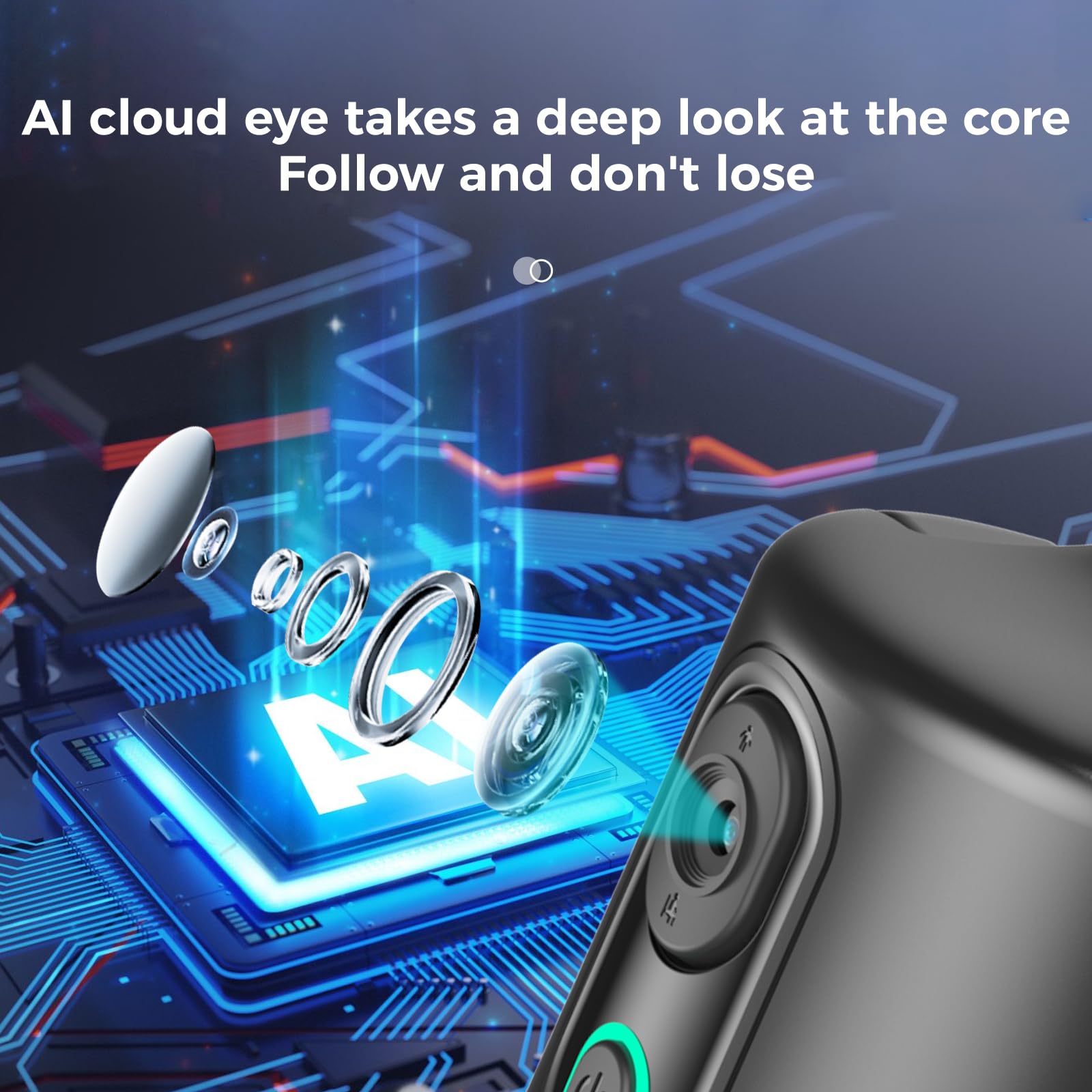 Syhsdzg Auto Face Tracking Phone Holder,No App Required,360° Rotation Phone Camera Stand With Remote And Gesture Control, Smart Shooting Tripod For Vlog/Tik Tok Live Streaming Youtube Video Recording