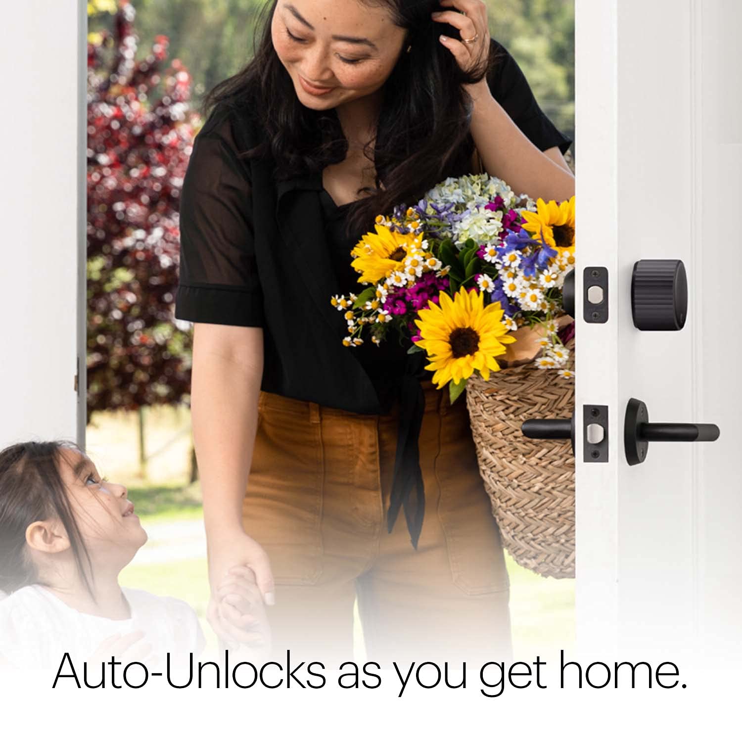 August Home August Home, Matte Black Wi-Fi Connected Smart Keyless Entry Door Lock (4Th Generation), Electronic Door Lock Fits Your Existing Deadbolt In Minutes, Aug-Sl05-M01-G01