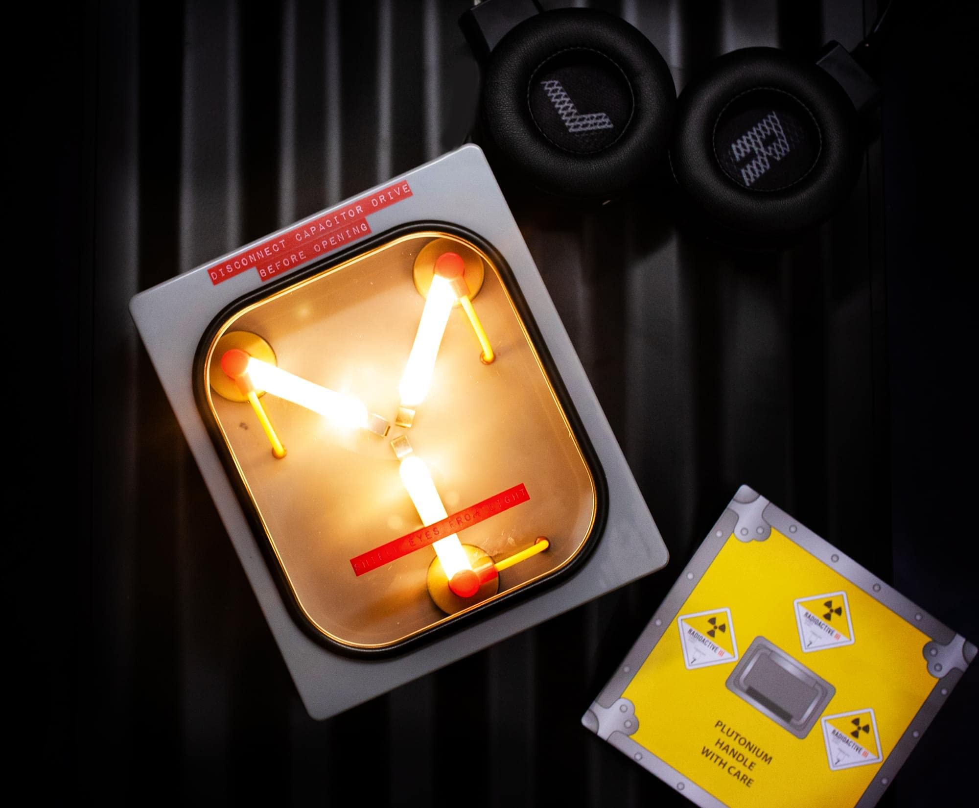 Ukonic Back To The Future Flux Capacitor Replica 6-Inch Usb Mood Light | Nightstand Table Lamp With Led Light For Bedroom, Desk, Living Room | Home Decor Room Essentials | '80S Toys, And Collectibles