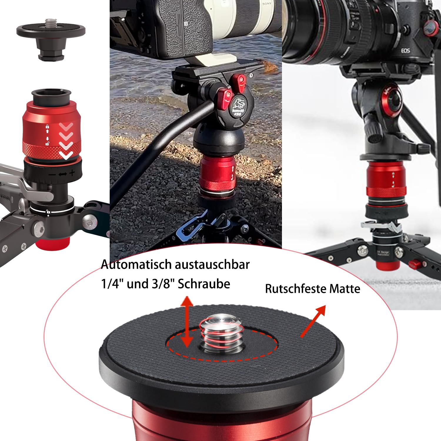 Ifootage Mini Tripod For Camera Shooting,Pedal Version And Standard Version,Patented Quick Release Top Plate