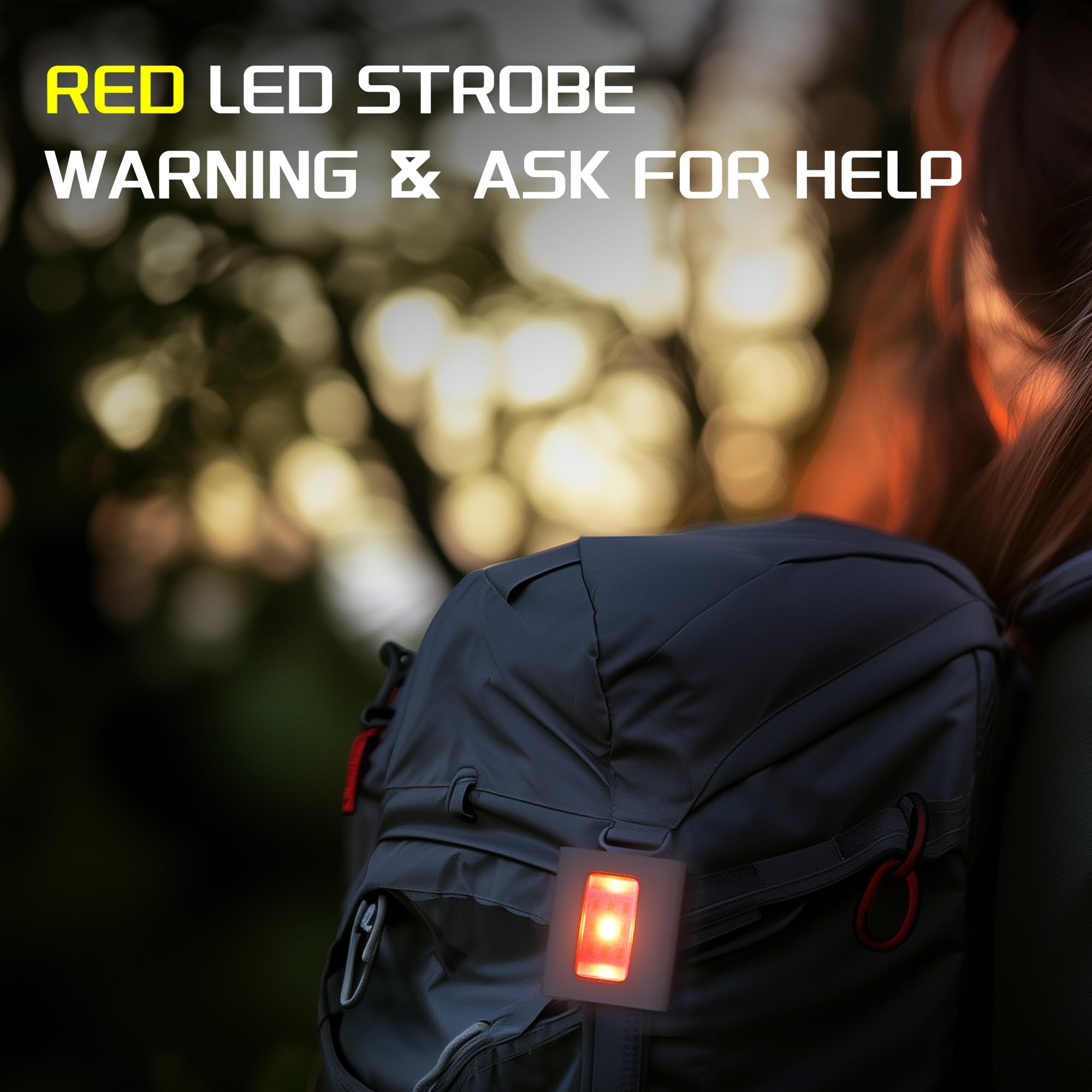 Molrebe 2Pack Clip On Running Lights, Rechargeable Magnetic Led Safety Lights With Red Strobe, Waterproof, Usb Charging, Flashlight For Night Jogging, Dog Walking, Hiking Backpack, Cycling