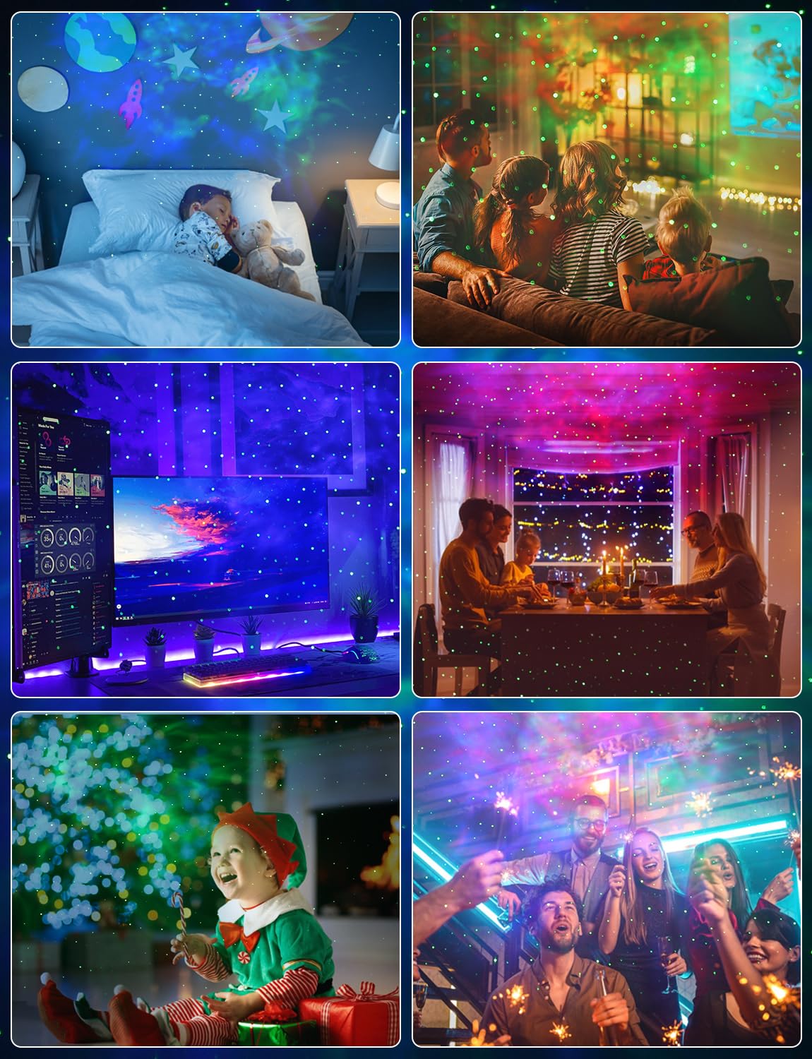 Gdnzduts Astronaut Galaxy Projector, 3 In 1 Star Projector With Remote And Timer, 33 Light Effects, 3.5 Inch Moon Lamp Led Night Light For Kids Room, Home Decor,  For Girls Boys Kids Teens Birthdays