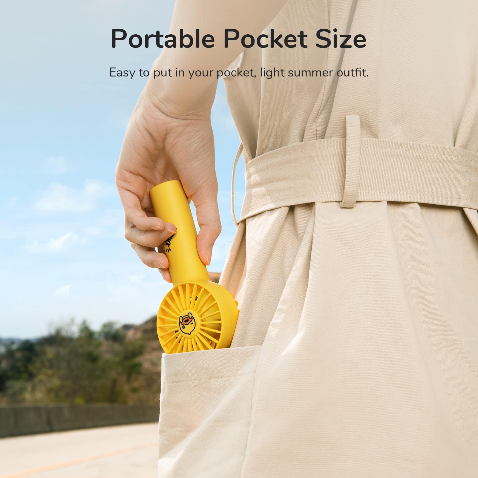 Jisulife Mini Fan Battery Operated Handheld With 2000 Mah Battery Or Usb Powered Personal Mini