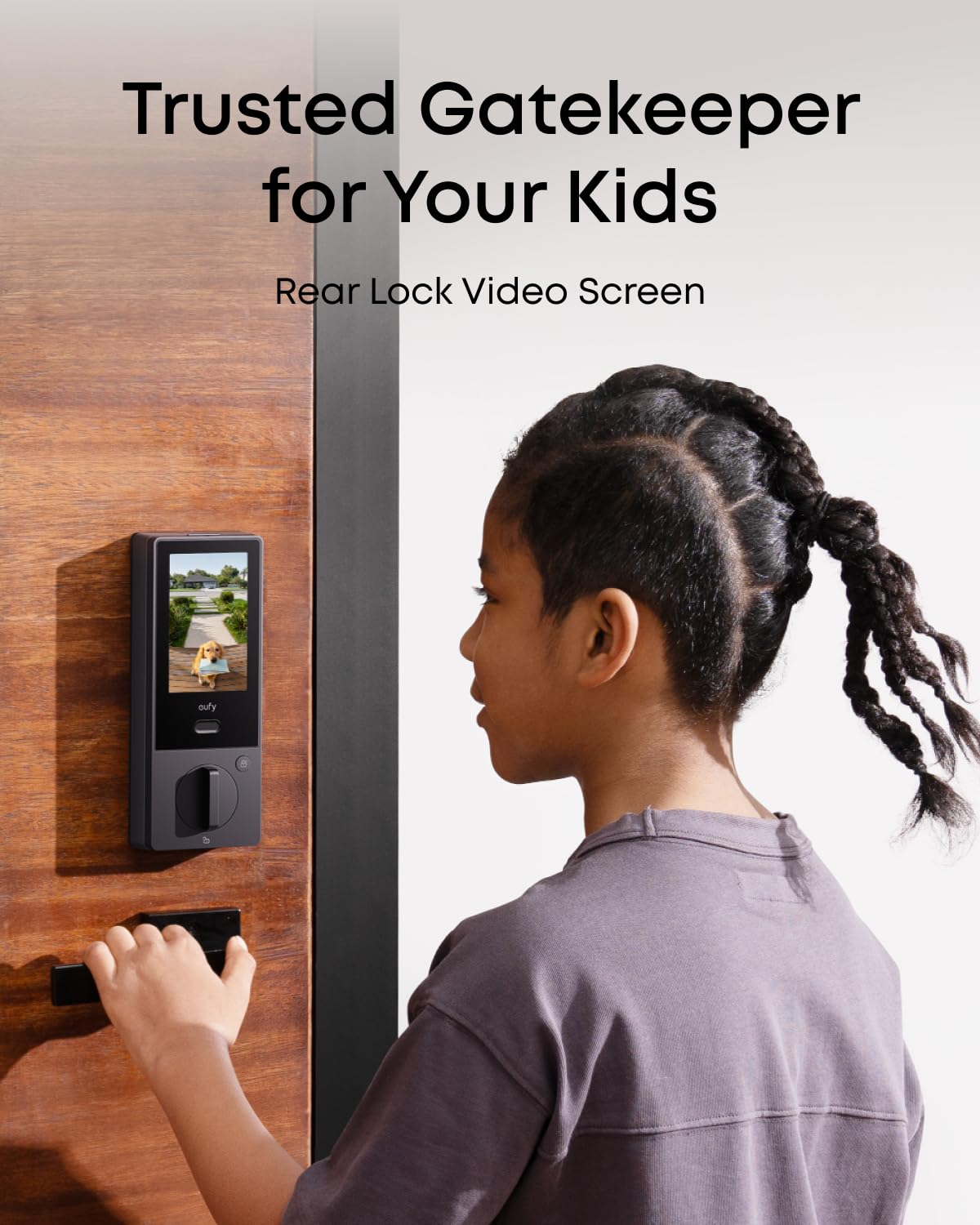Eufy Security Eufy Familock S3 Max, Palm Vein Recognition Wi-Fi Smart Lock, 3-In-1 Keyless Entry, Security Electronic Deadbolt For Front Door, Ansi/Bhma Grade 1, Rear Lock Video Screen
