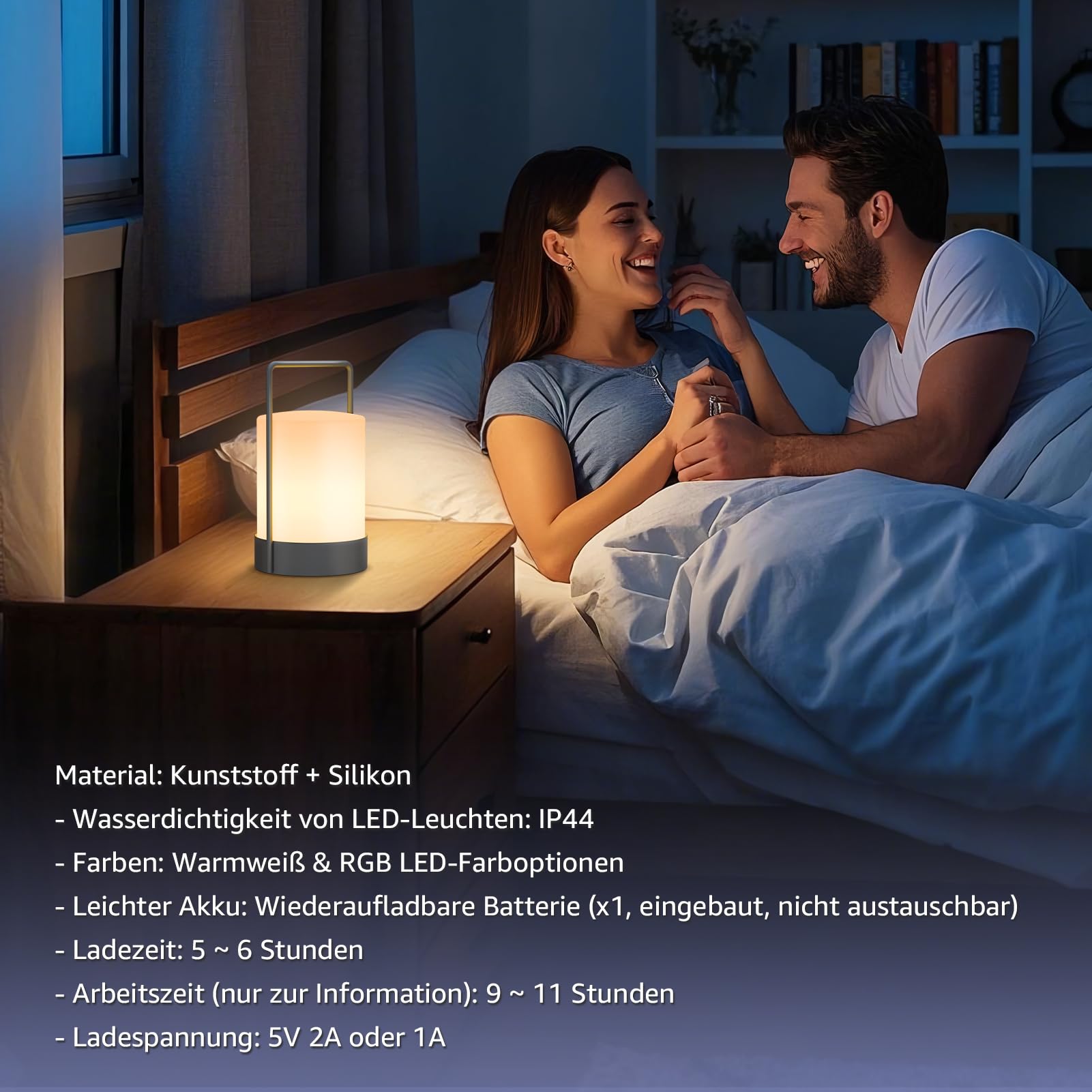 Fuyo Outdoor Table Lamp Lantern Shower Lamp Cordless Led Portable With Warm White Rgb Colour Ip44 For Balcony Patio Garden Camping Bathroom