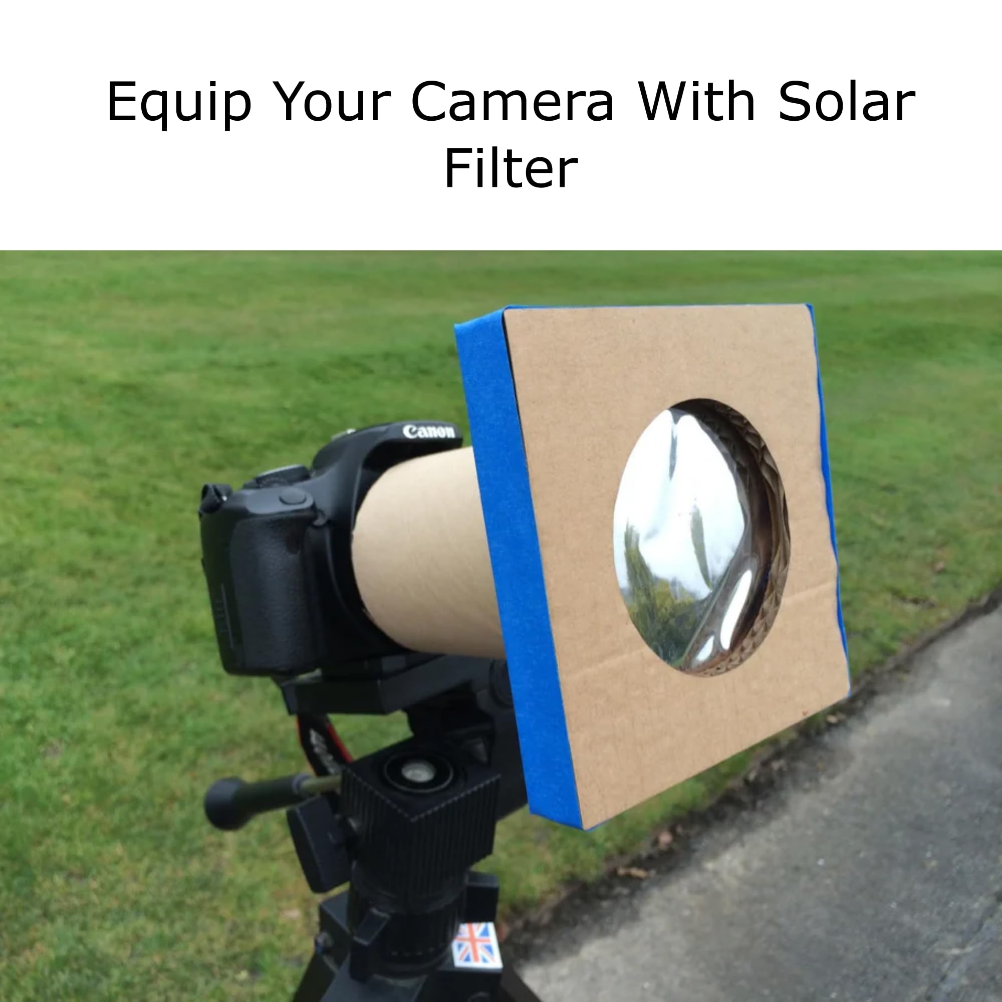 Gravitis Astrosnap: Diy Solar Filter Sheet Variants For Enhanced Sun Photography With Telescopes, Binoculars And Cameras - Iso 12312-2 Compliant, Aas Recognized (8X8 Inches)